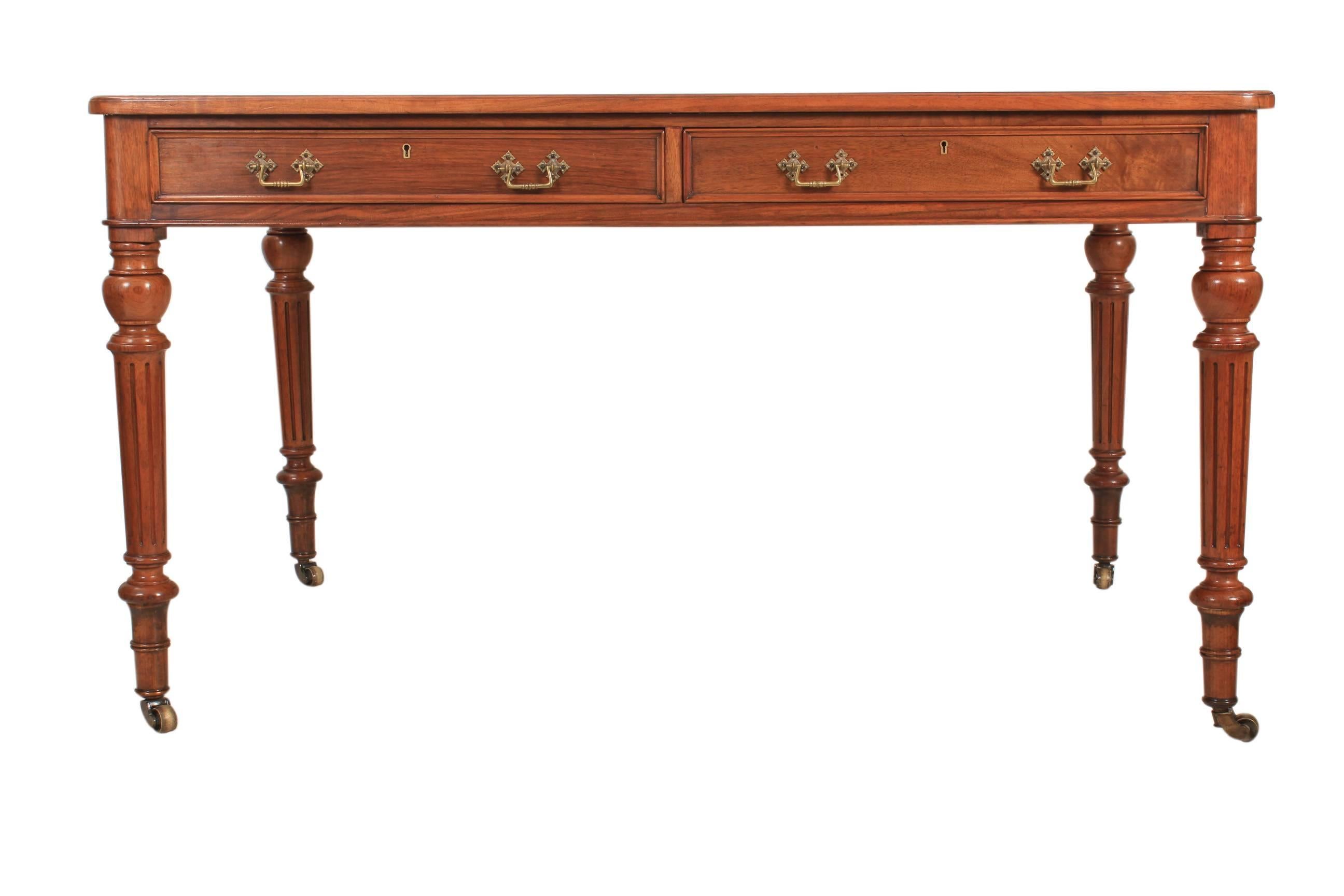 Large Rare Walnut Partners Writing Table For Sale 2