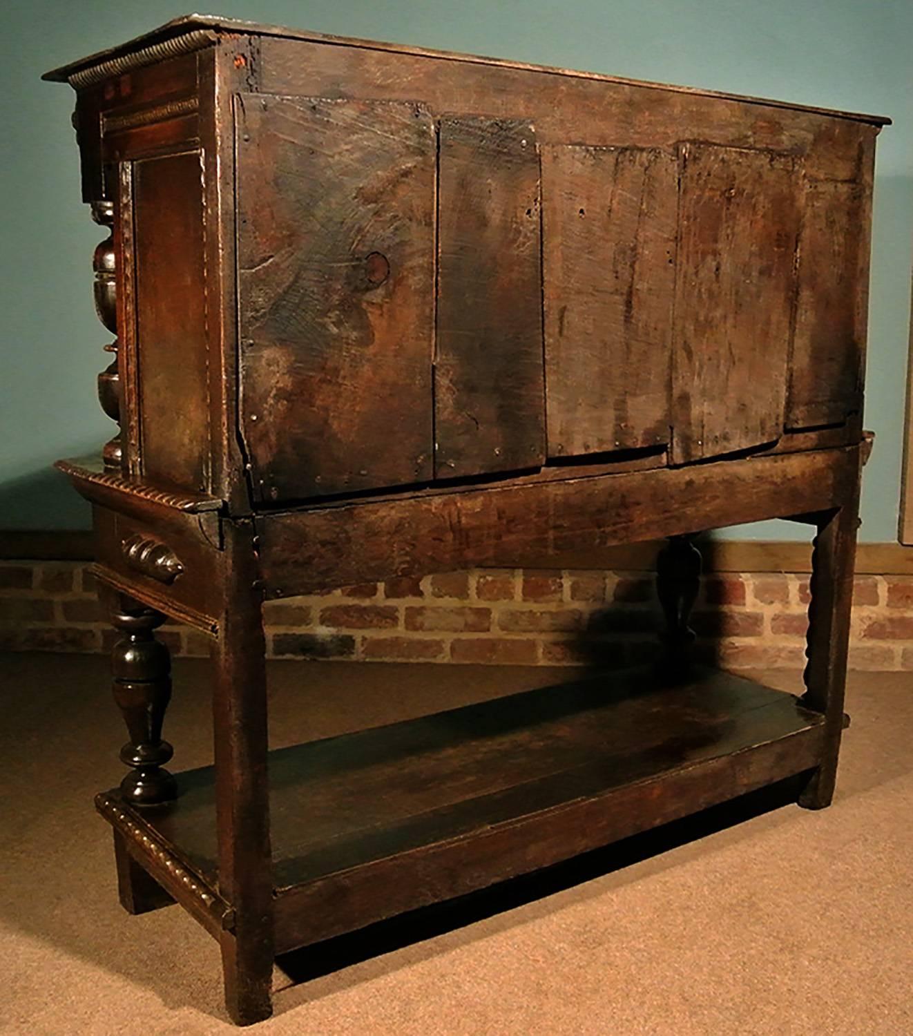 Exceptional James I Standing Oak Livery Cupboard 3