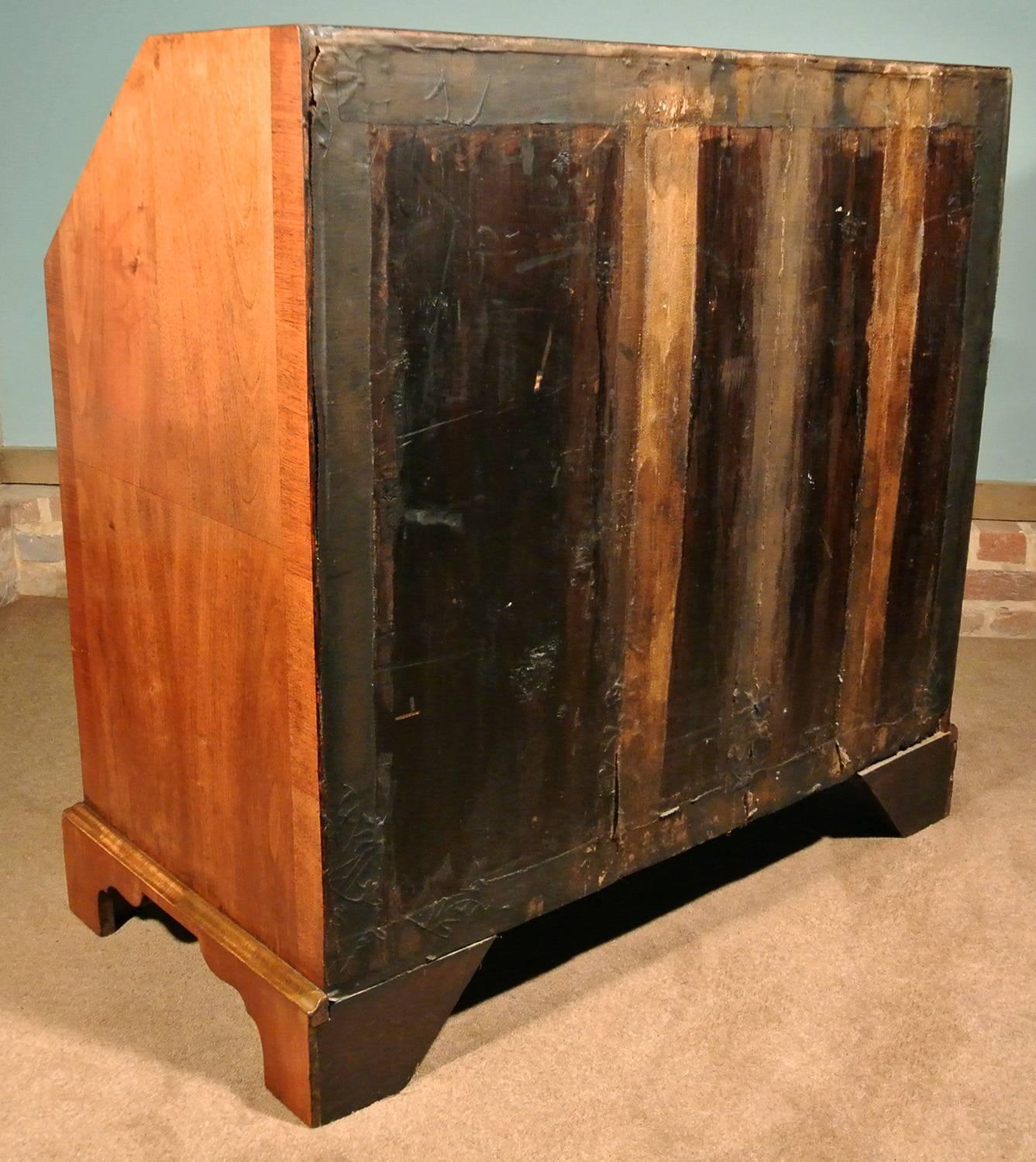 Exceptional George II Walnut Bureau circa 1740 4