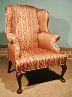 George II Walnut Wing Armchair, circa 1740