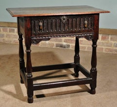 Early 17th Century Oak Lowboy with Provenance from Groombridge Place in Kent