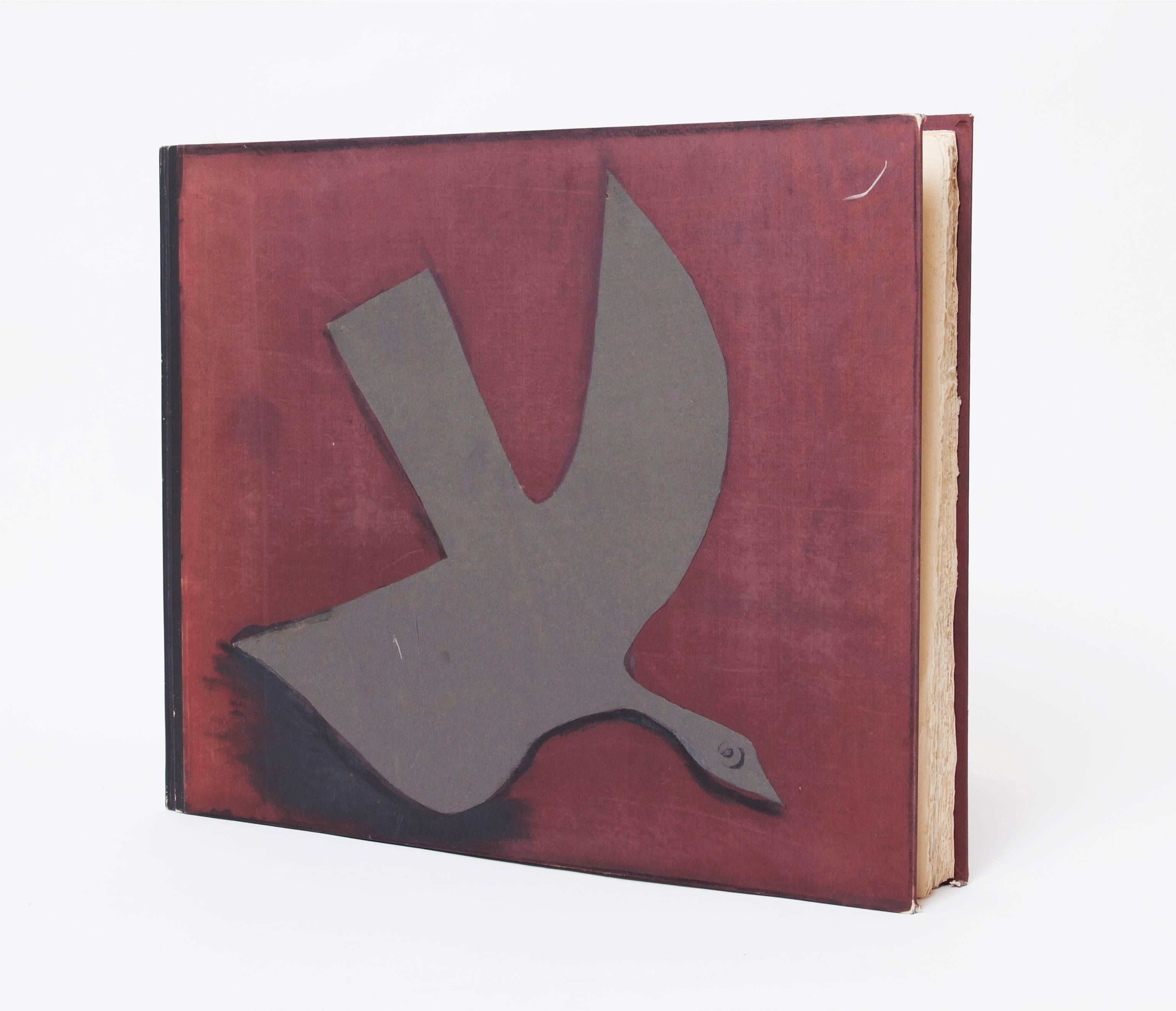 Extremely rare set of Georges Braque archives maquettes books and lithographs created with the publisher 'Au Vent d'Arles', Paris.
The set is composed with:
- L'Ordre des Oiseaux ( Georges Braque and Saint-John Perse, 'Au Vent d'Arles', Paris,