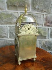Large Antique Brass Lantern Clock