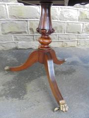 Antique Mahogany Twin Pillar Extending Dining Table