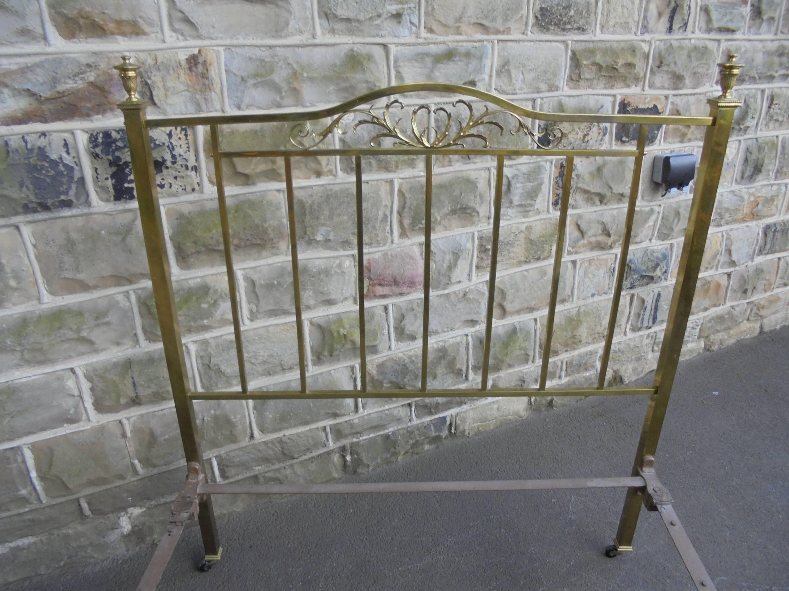 Cast Antique Brass Framed Double Bed