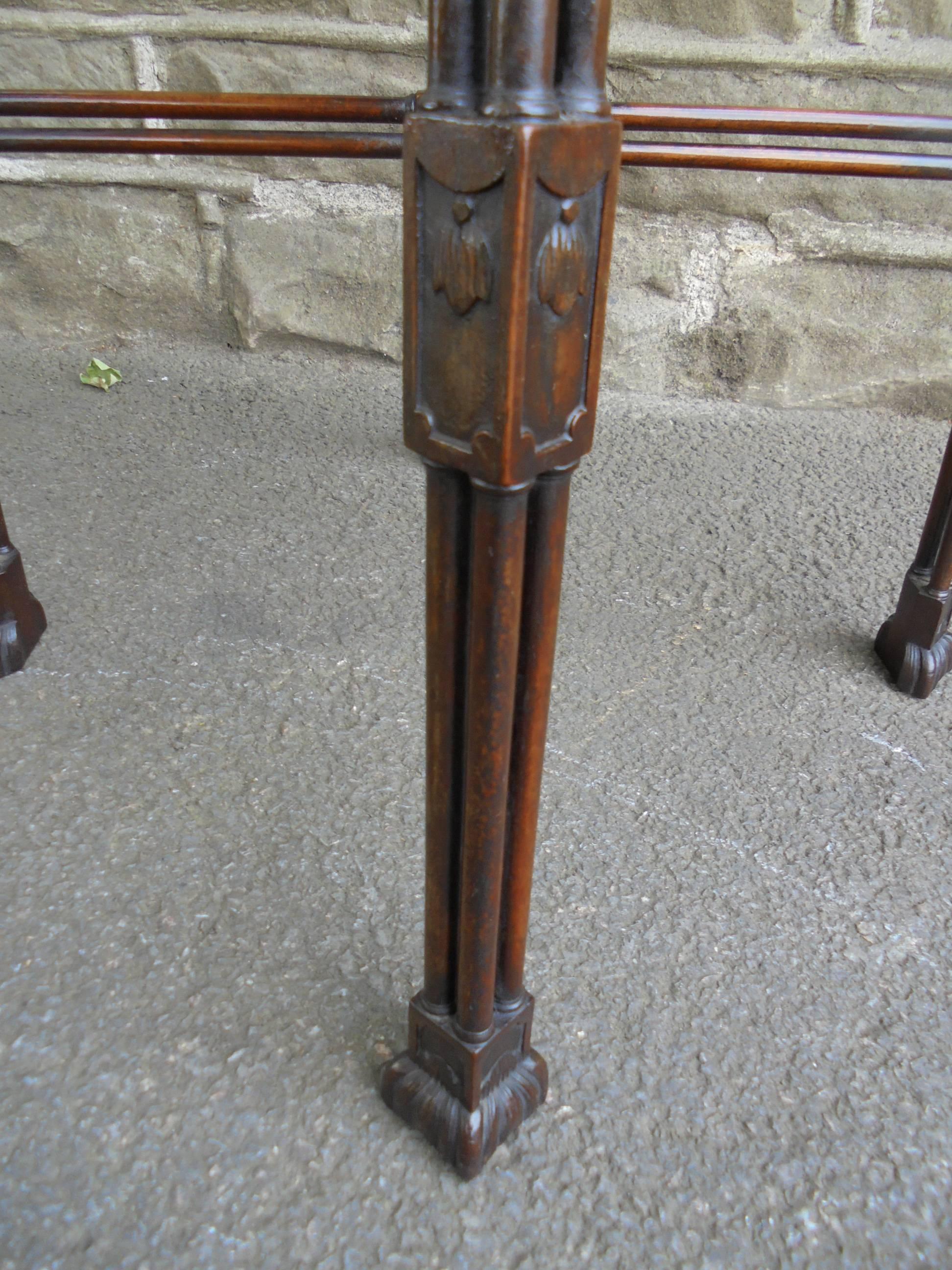 Antique Mahogany Chippendale Style Kettle Stand In Good Condition In Wakefield, GB