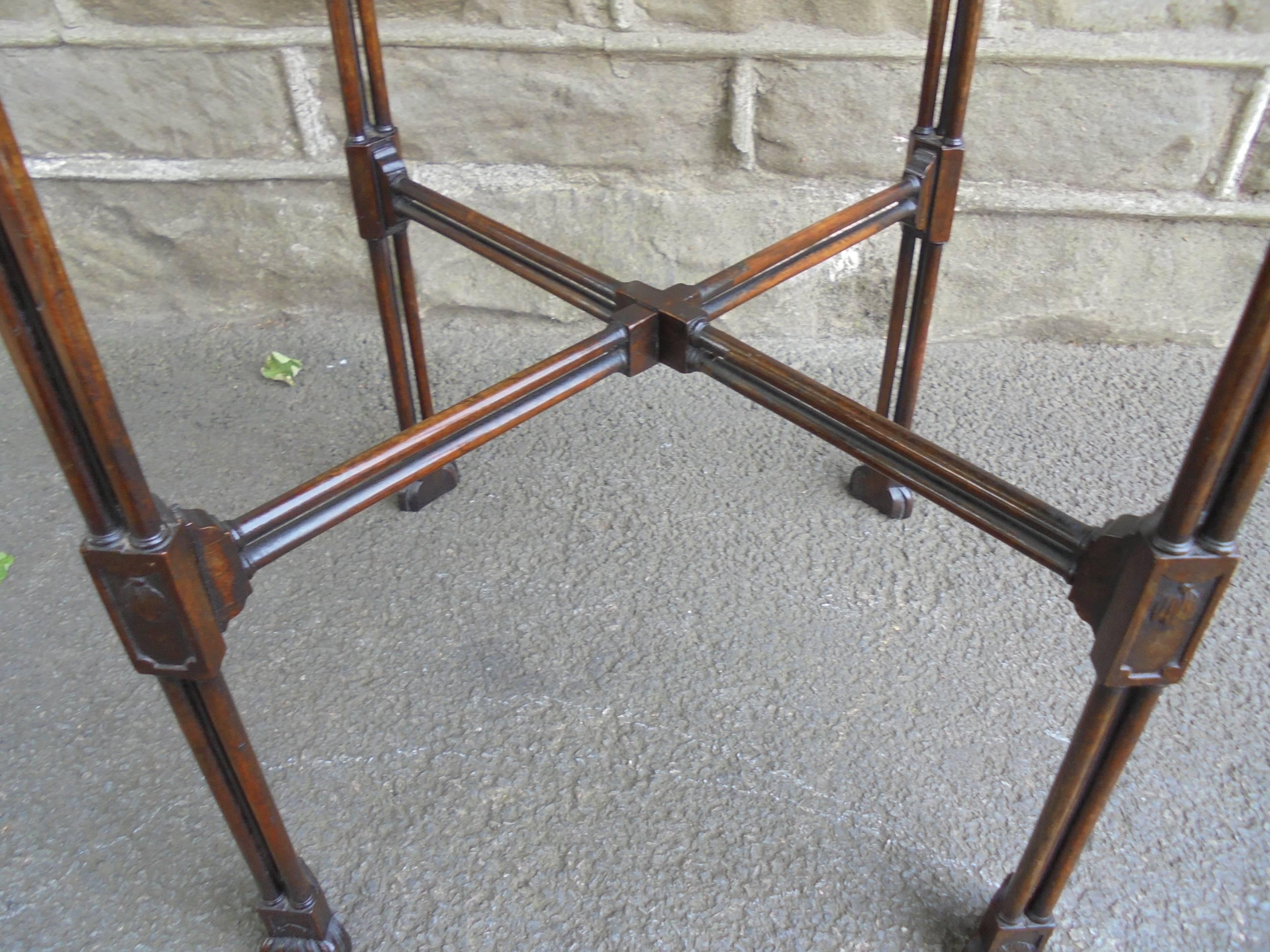 Antique Mahogany Chippendale Style Kettle Stand 2