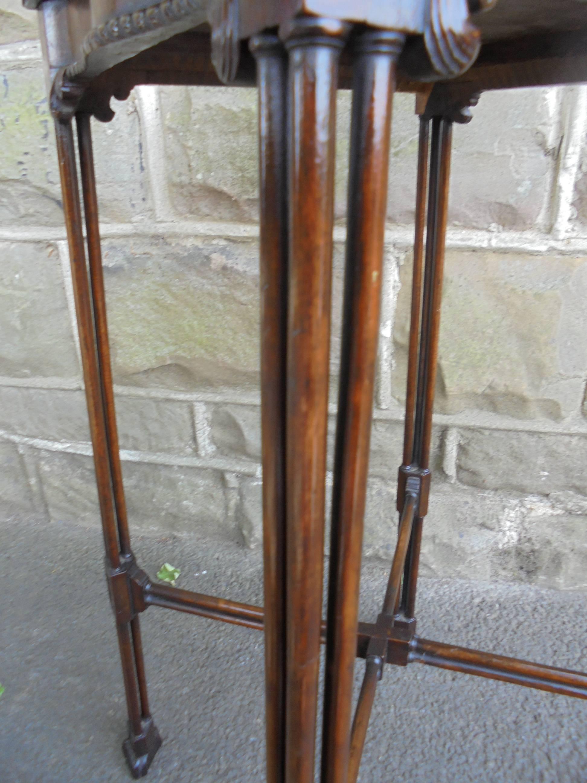 Antique Mahogany Chippendale Style Kettle Stand 3