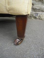 Antique English Upholstered Armchair
