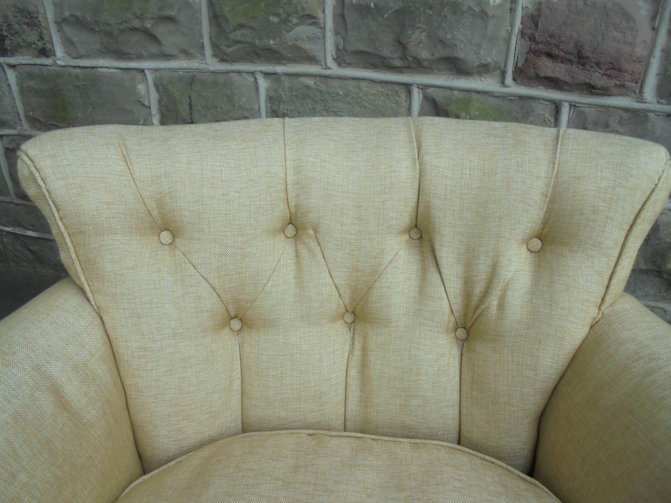 20th Century Antique English Upholstered Armchair For Sale