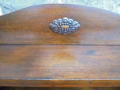Antique Oak Open Bookcase