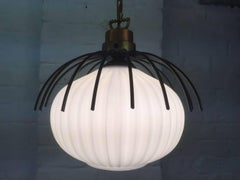1960s Opaline Pendant Light