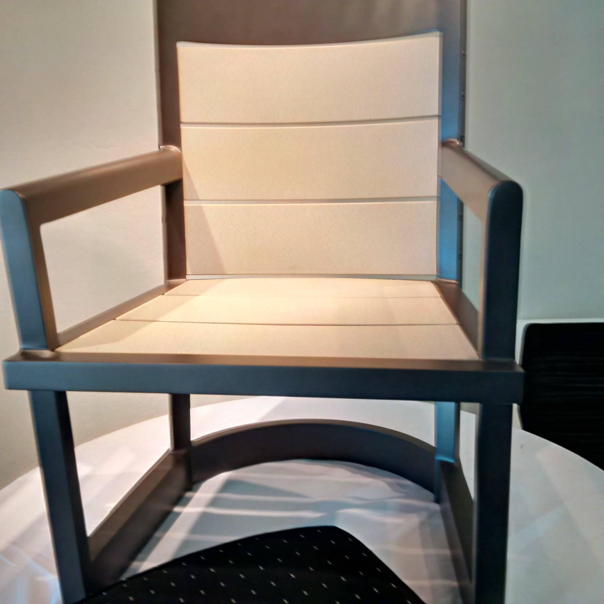 Powder-Coated Heltzer Outdoor Dining Chairs For Sale