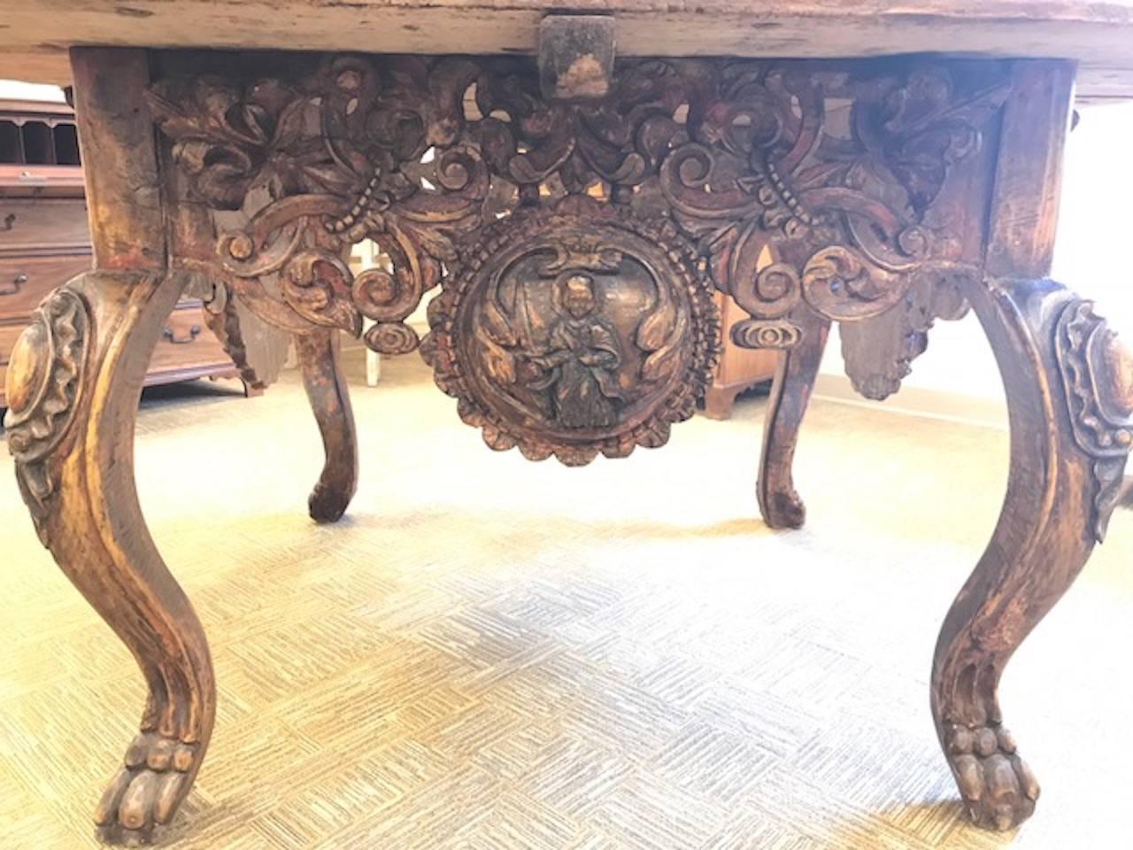 18th Century and Earlier Spanish Colonial Vestement Table For Sale