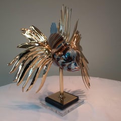 Porcelain and Gold-Plated Mangani Lion Fish