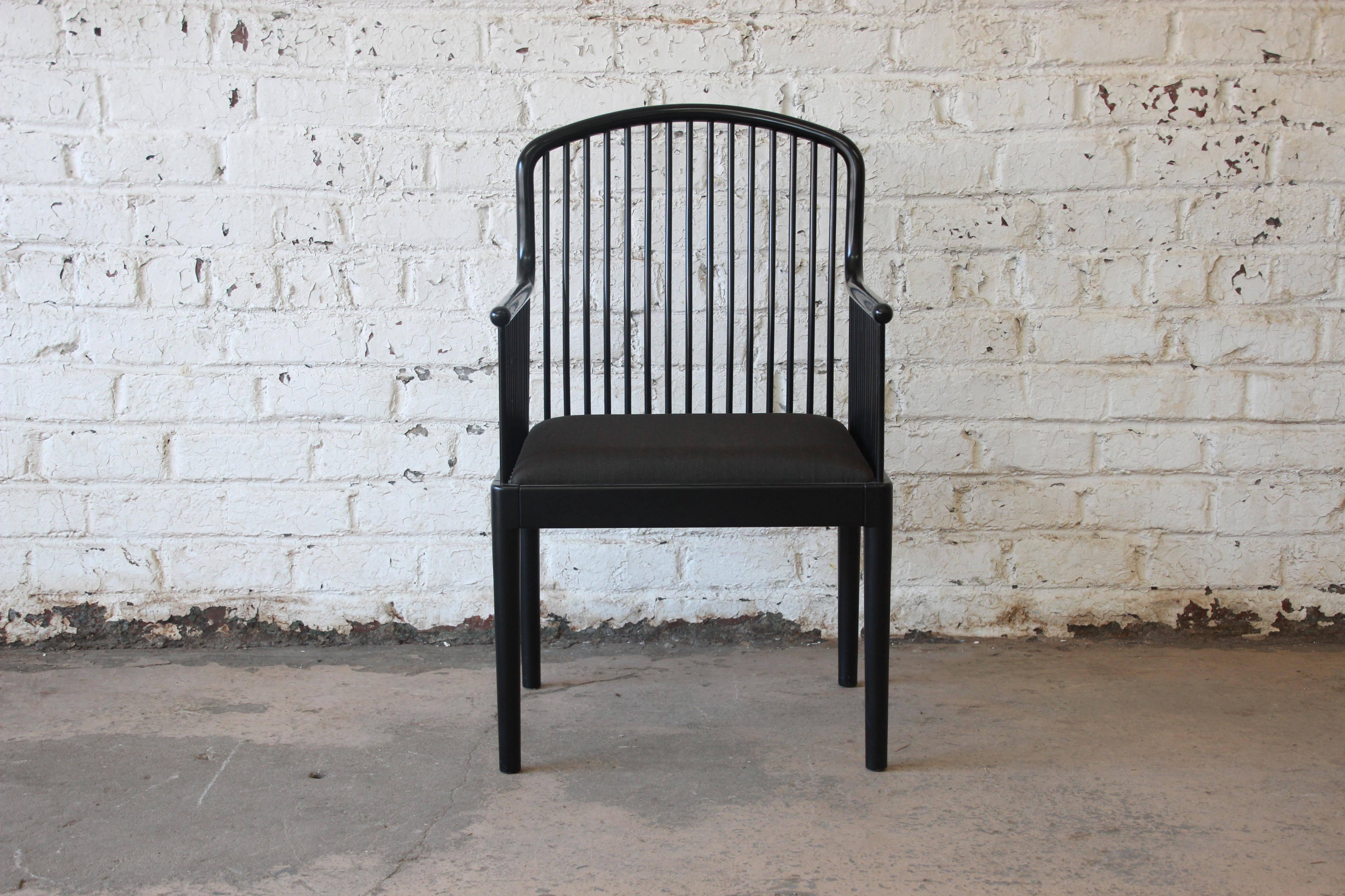 black lacquer chairs