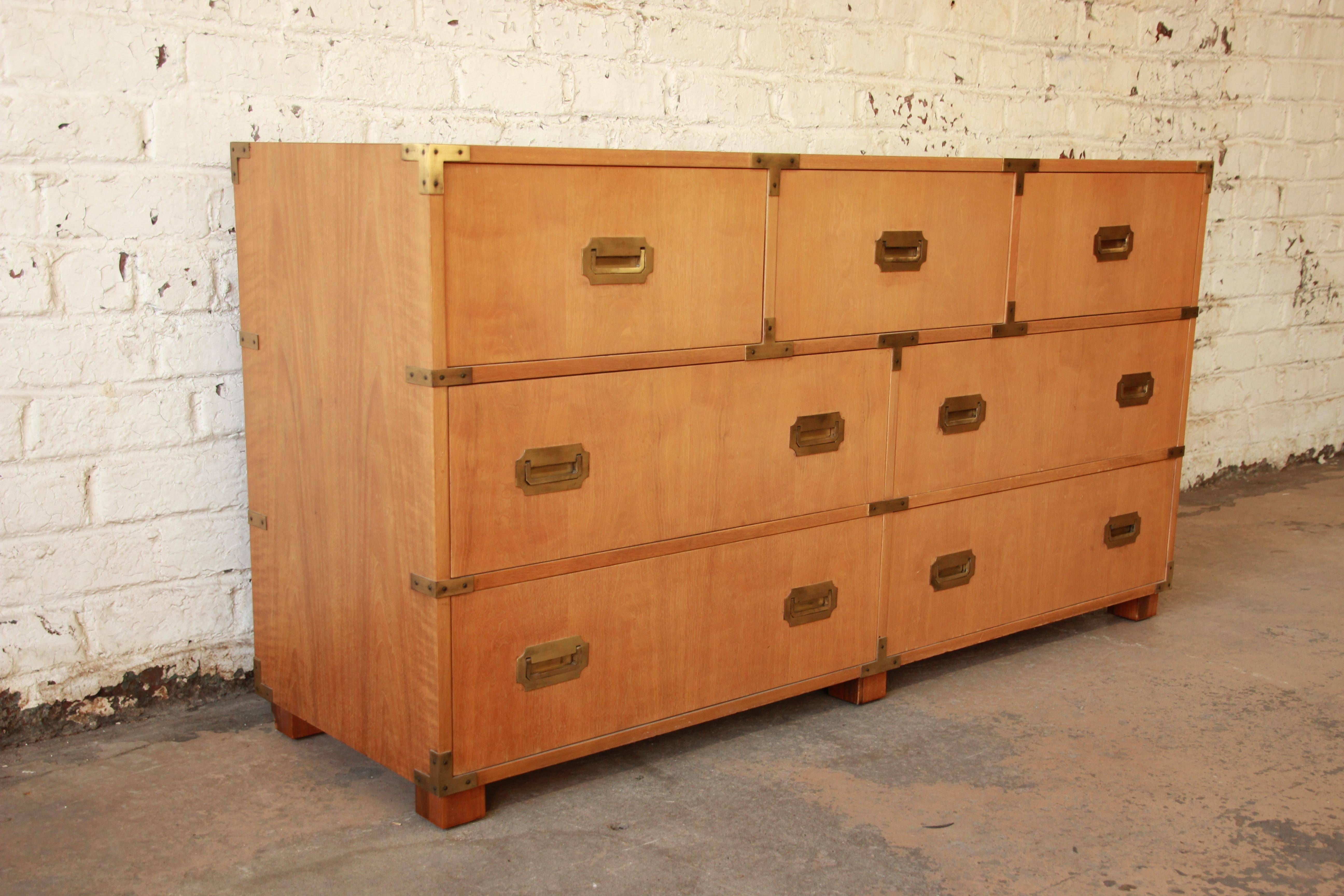 American Baker Furniture Campaign-Style Chest of Drawers