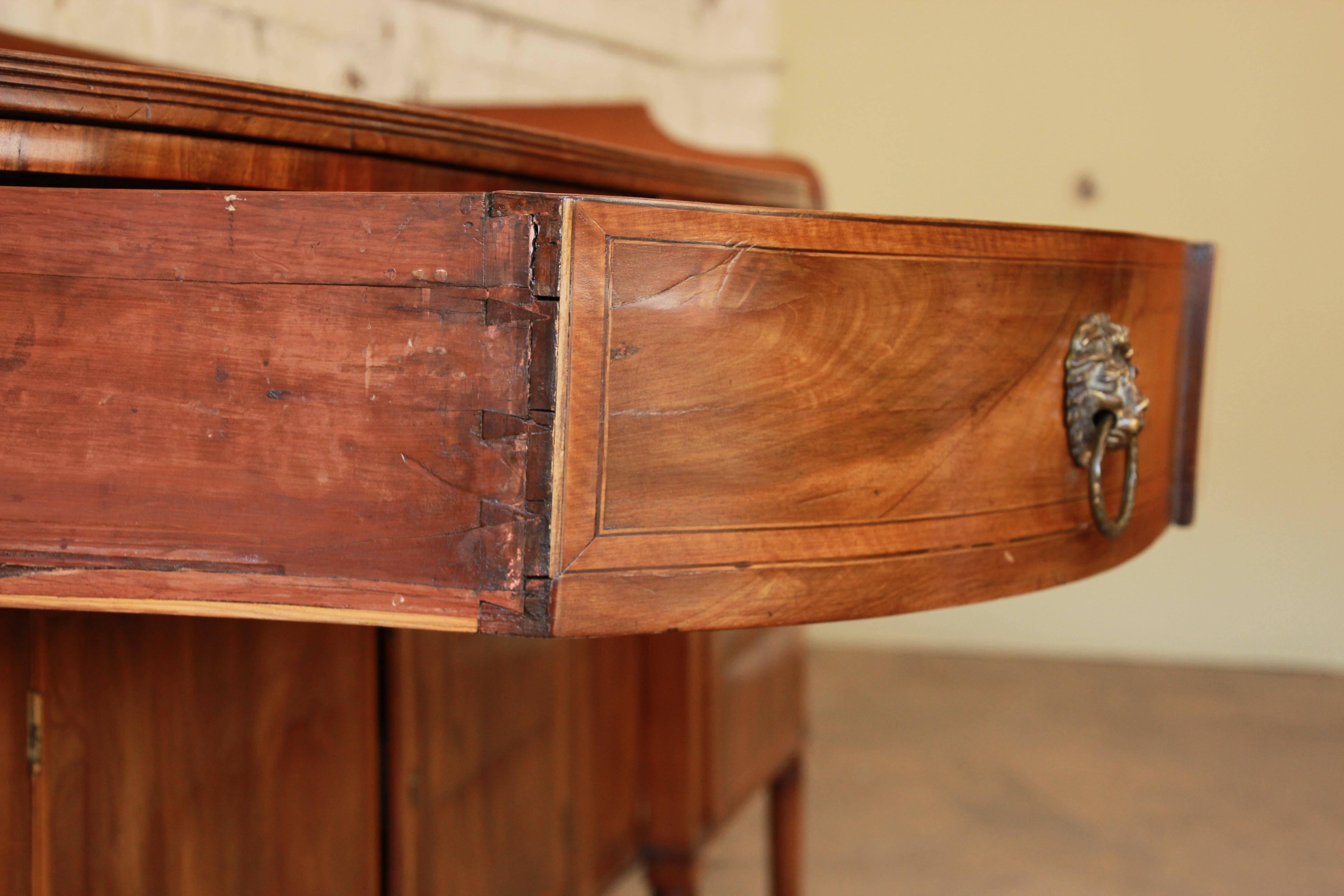 Monumental Antique English Inlaid Mahogany Sideboard, circa 1820 1