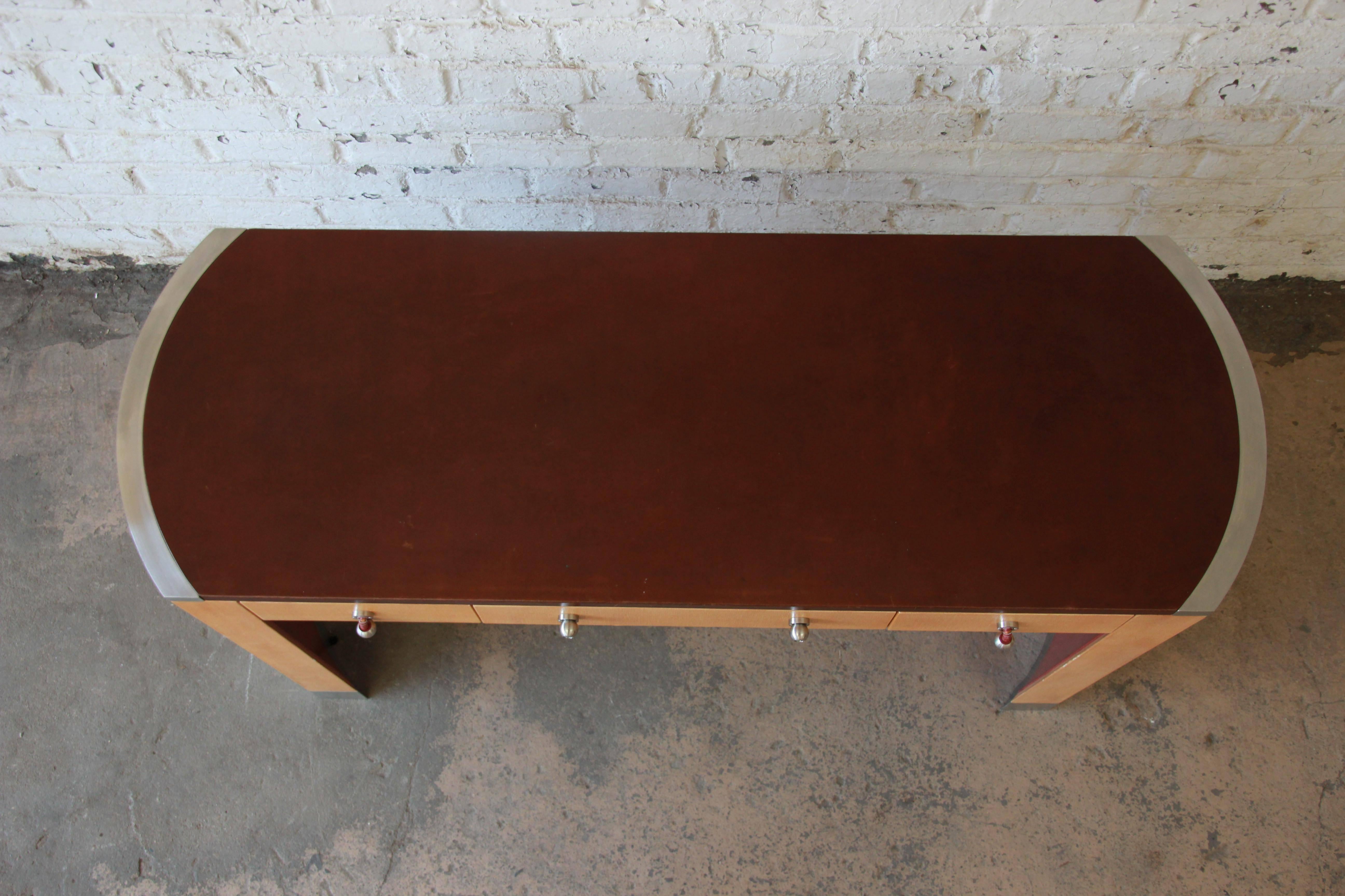 modern leather top desk