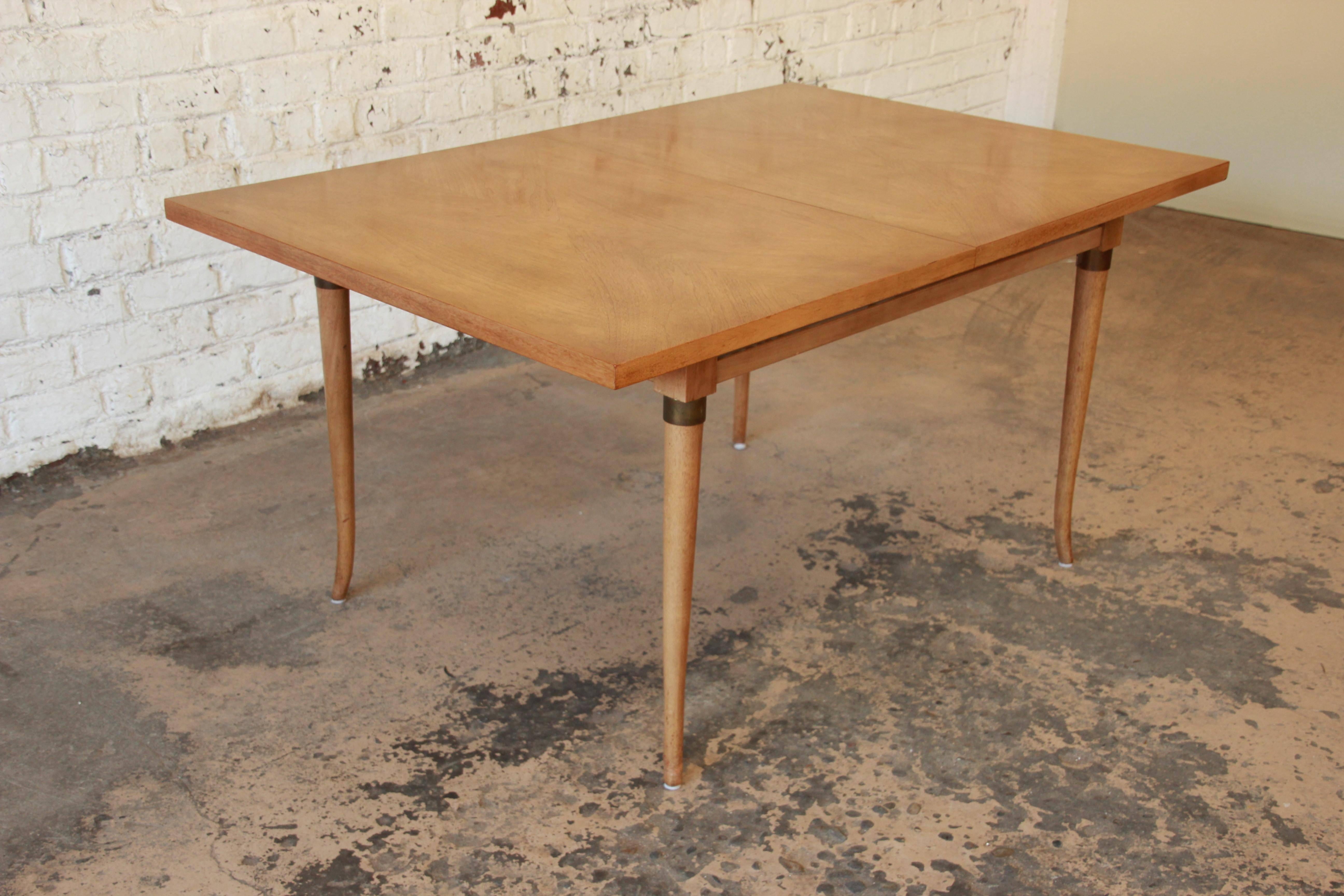 Bleached Merton Gershun for American of Martinsville Mid-Century Extension Dining Table