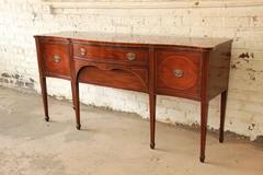 Kittinger Hepplewhite Stil Intarsien Mahagoni Serpentine Sideboard Buffet