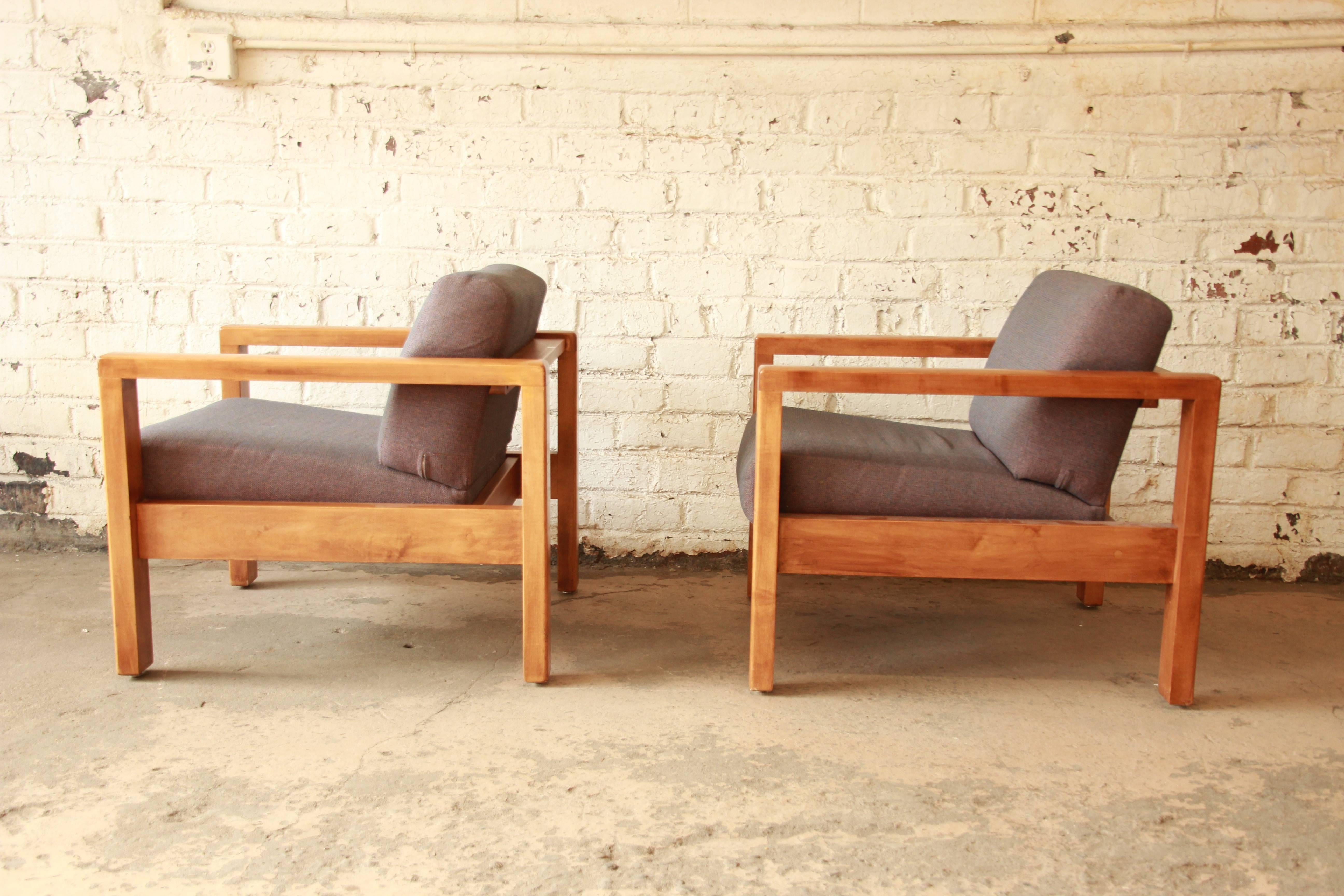 American Mid-Century Modern Style Club Chairs by Jasper Chair Co.
