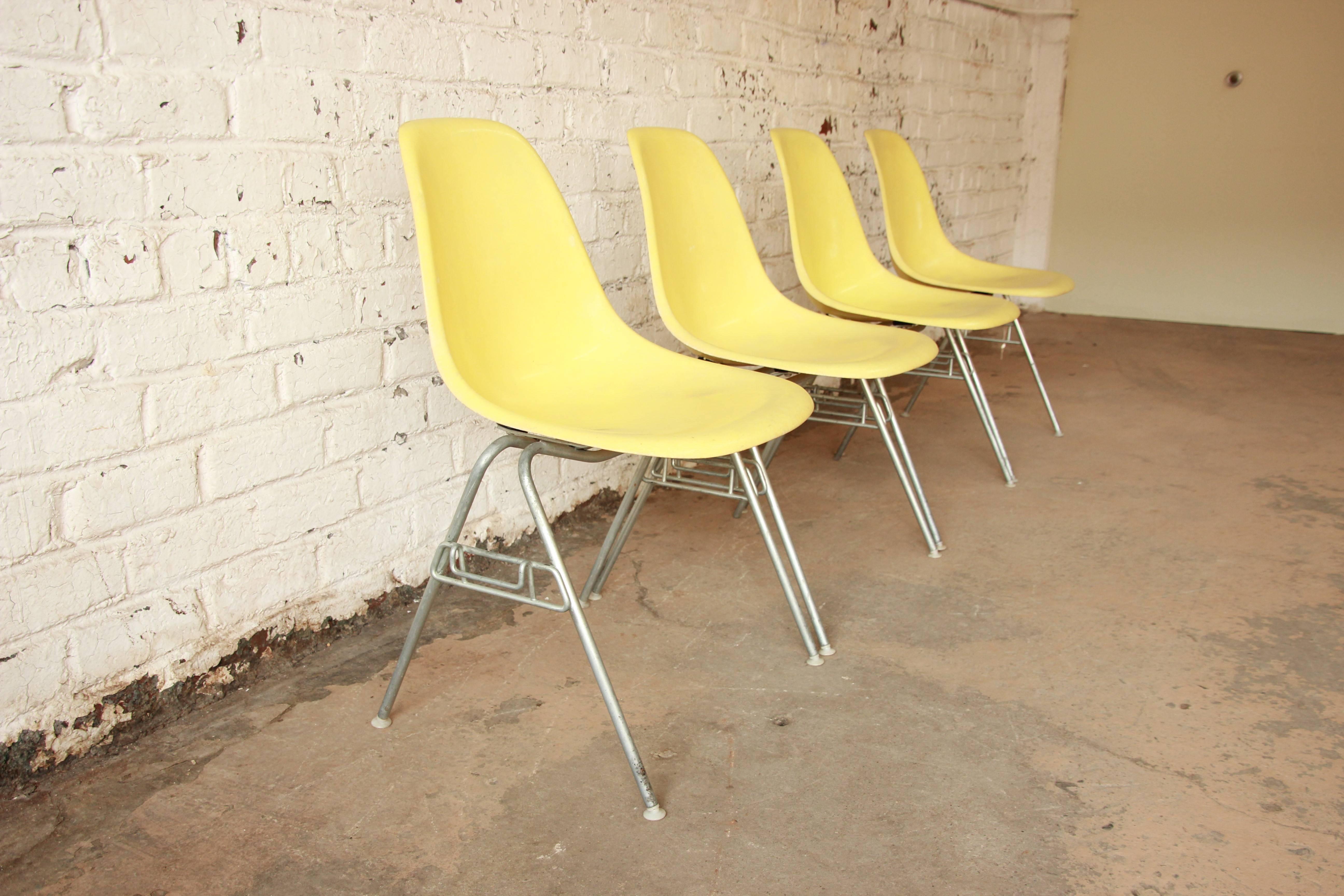 American Charles & Ray Eames for Herman Miller DSS Stacking Chairs