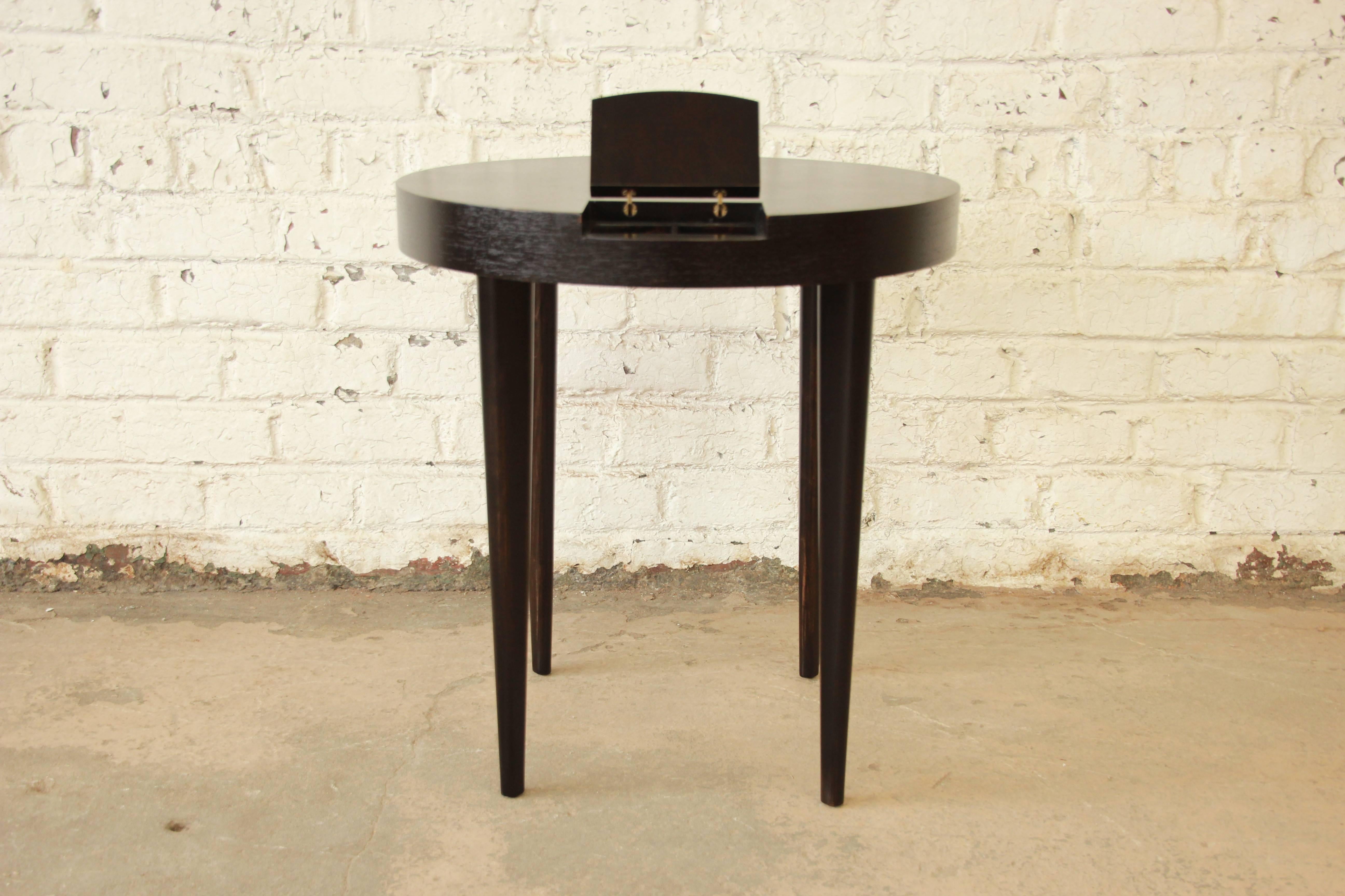 Gilbert Rohde Ebonized Occasional Table 1