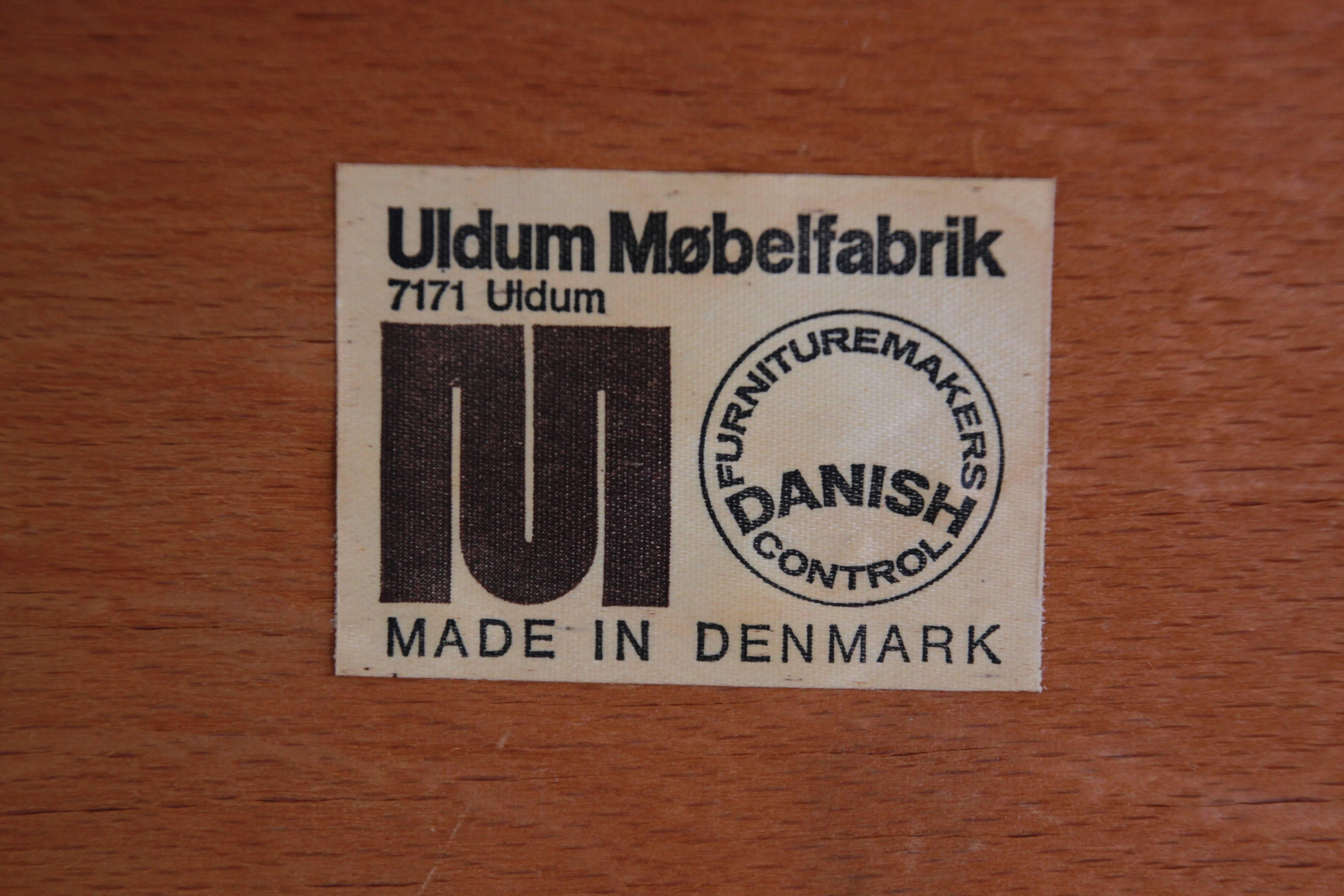 Johannes Andersen for Uldum Mobelfabrik Danish Teak Dining Chairs 5