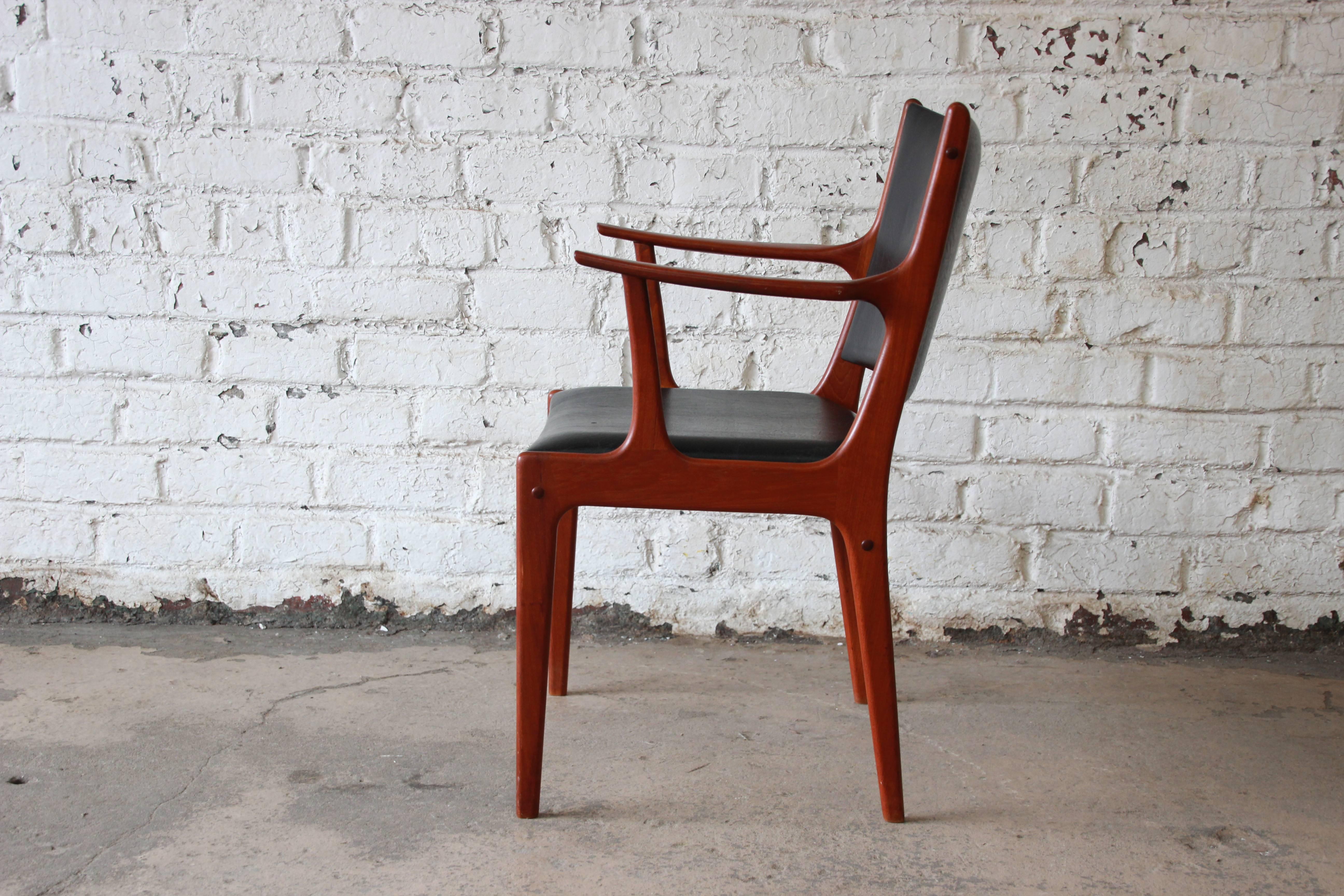 20th Century Johannes Andersen for Uldum Mobelfabrik Danish Teak Dining Chairs