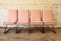 Milo Baughman for DIA Cantilever "Z" Dining Chairs, Set of Four, 1970s