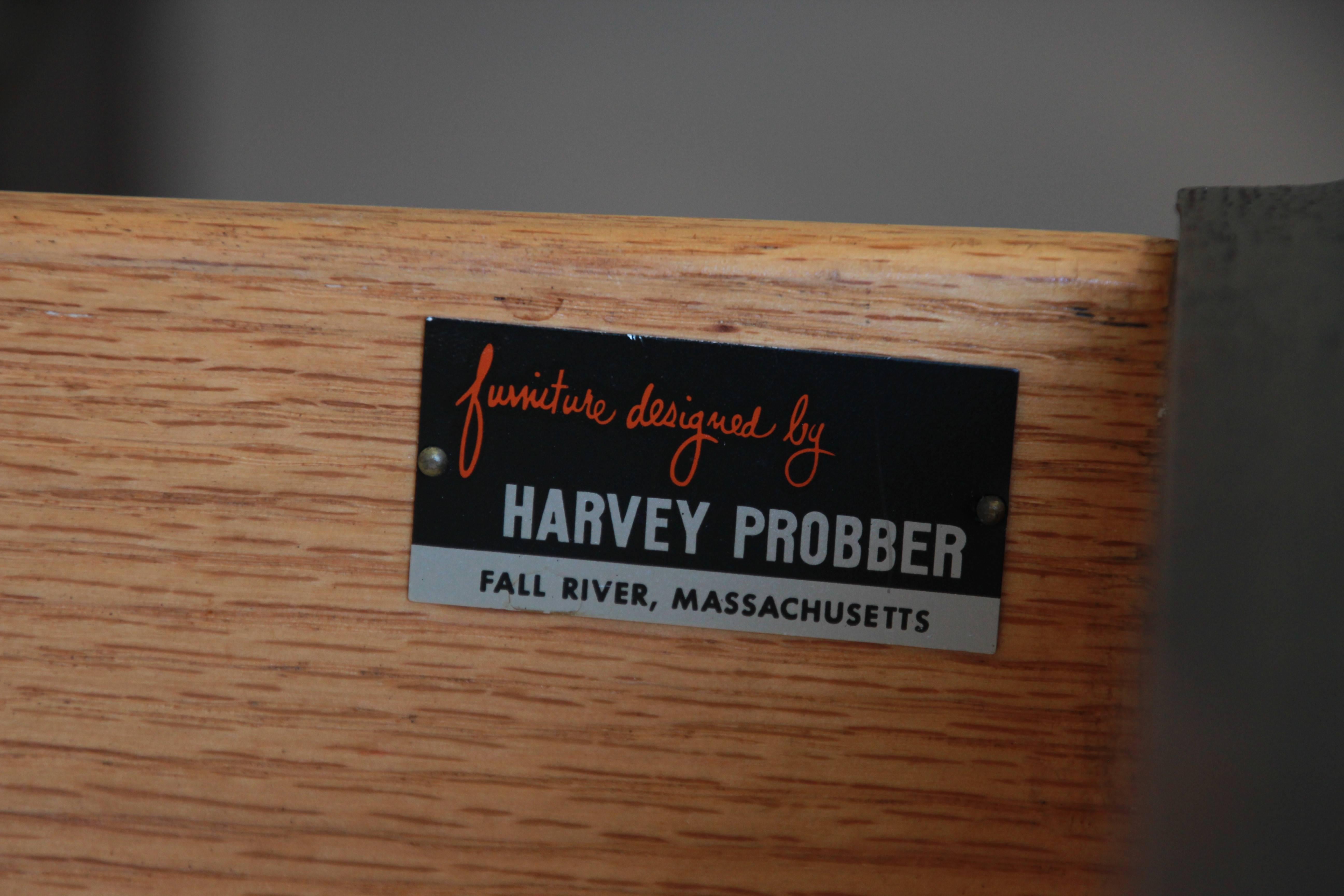 Pair of Harvey Probber Mid-Century Mahogany Four-Drawer Nightstands 2