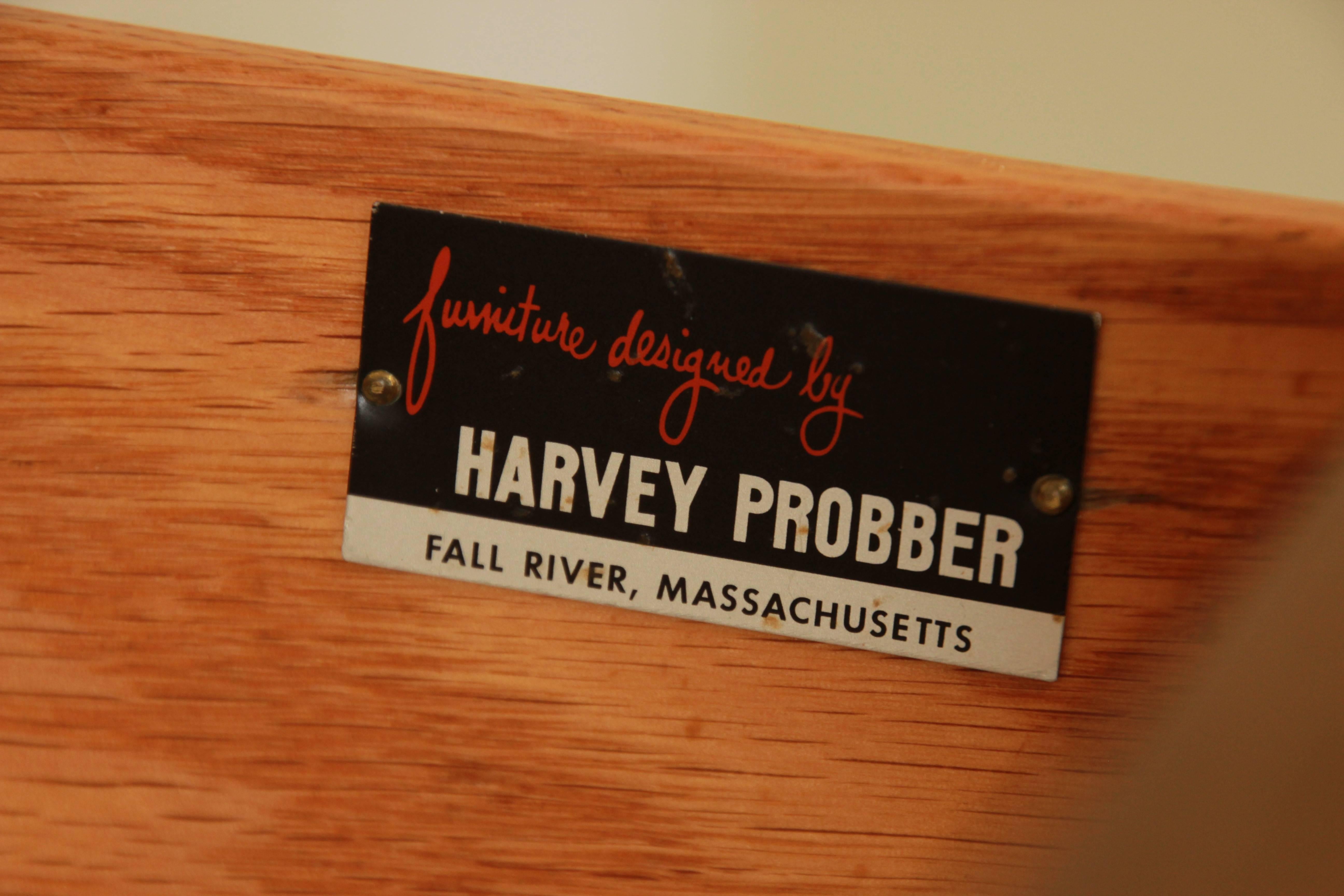 Harvey Probber Mid-Century Six-Drawer Dresser in Walnut and Ebonized Mahogany 3
