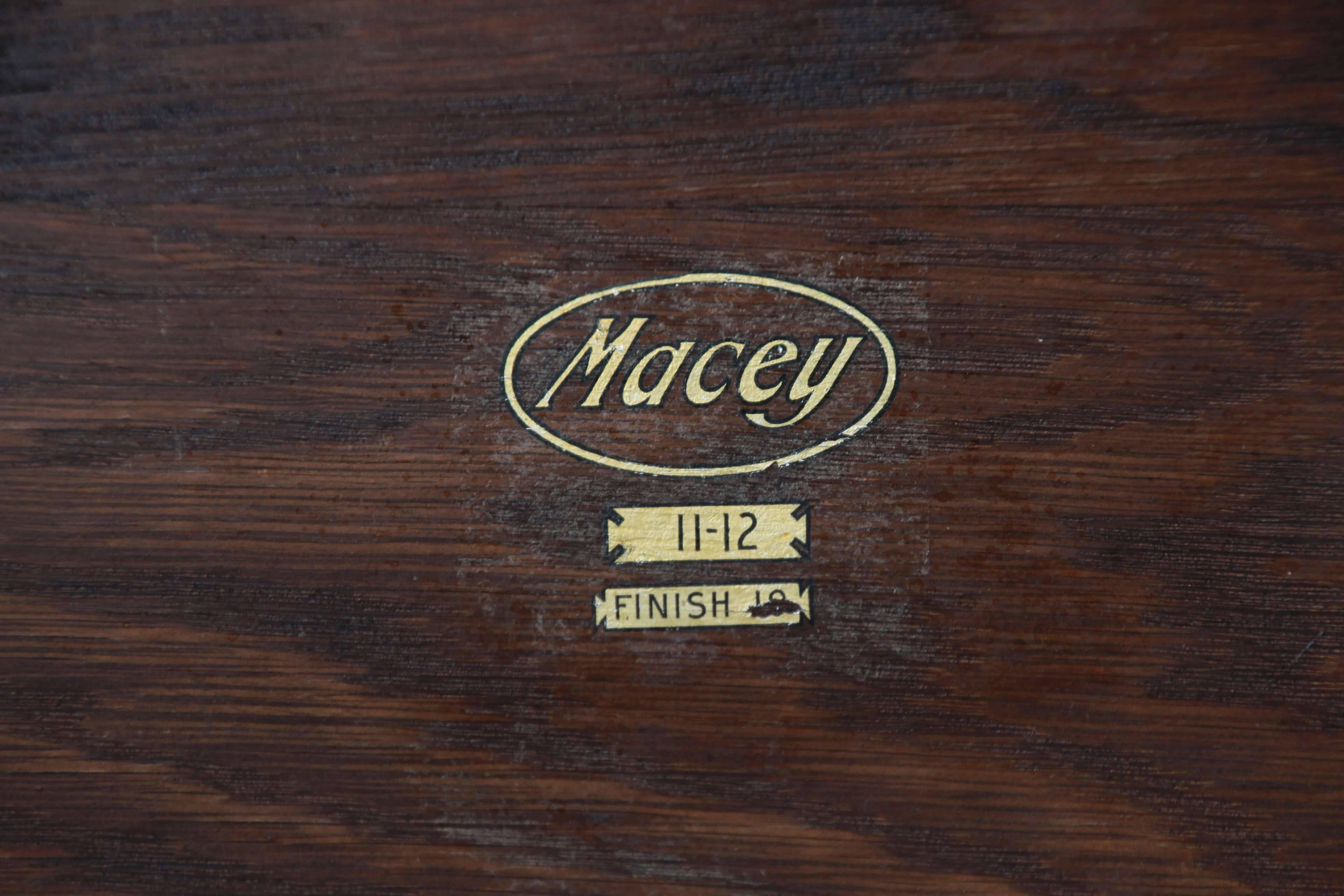 Antique Oak Double Barrister Bookcase by Macey 1
