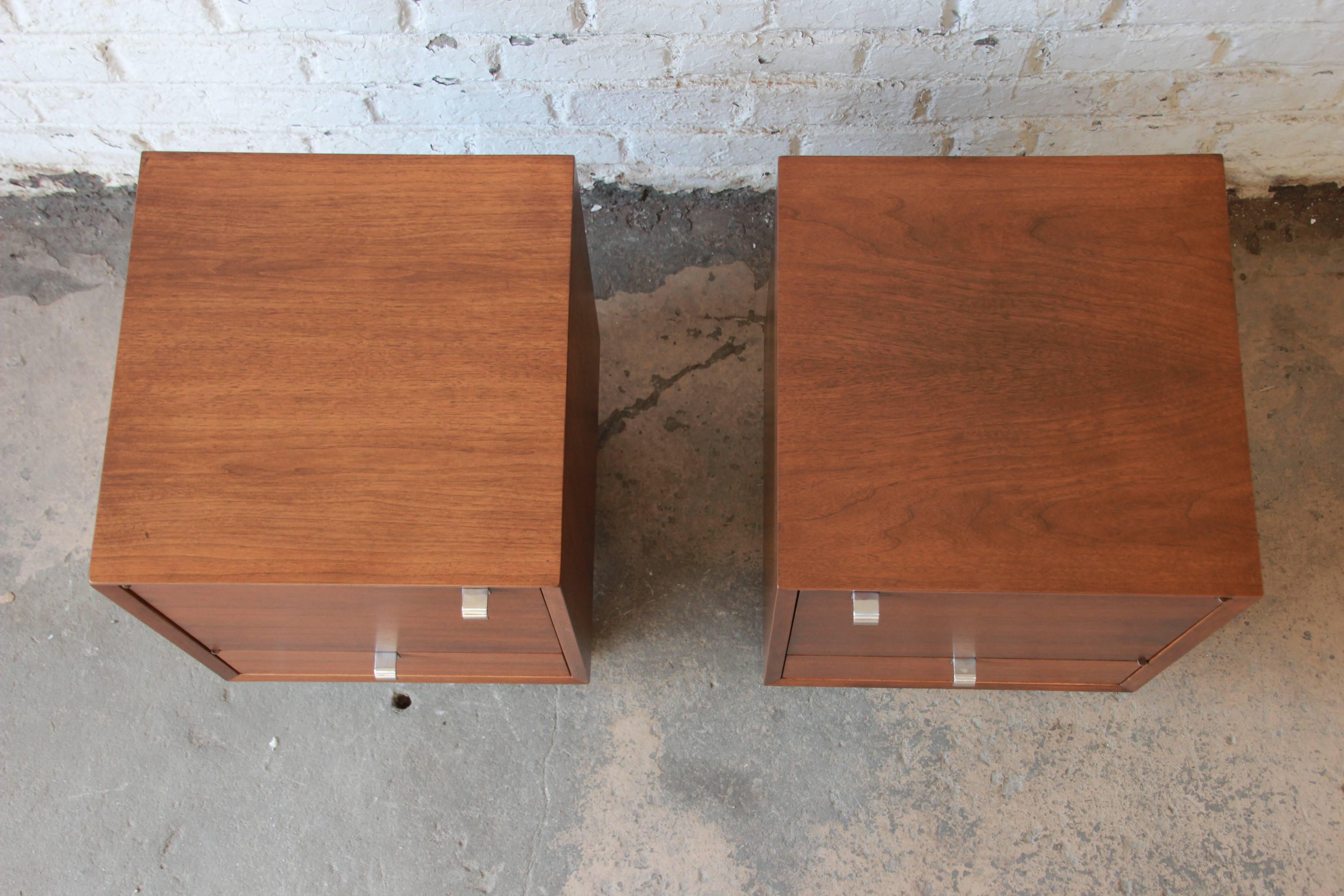 20th Century George Nelson for Herman Miller Nightstands, Pair