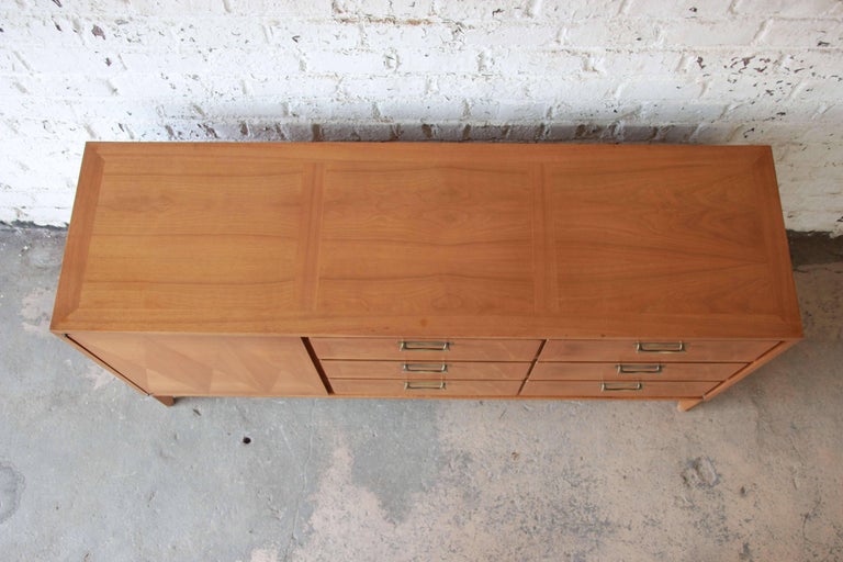Mid-Century Modern Parquetry Credenza by Red Lion