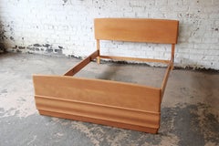 Heywood Wakefield Sculptura Mid-Century Modern Full Size Bed in Champagne