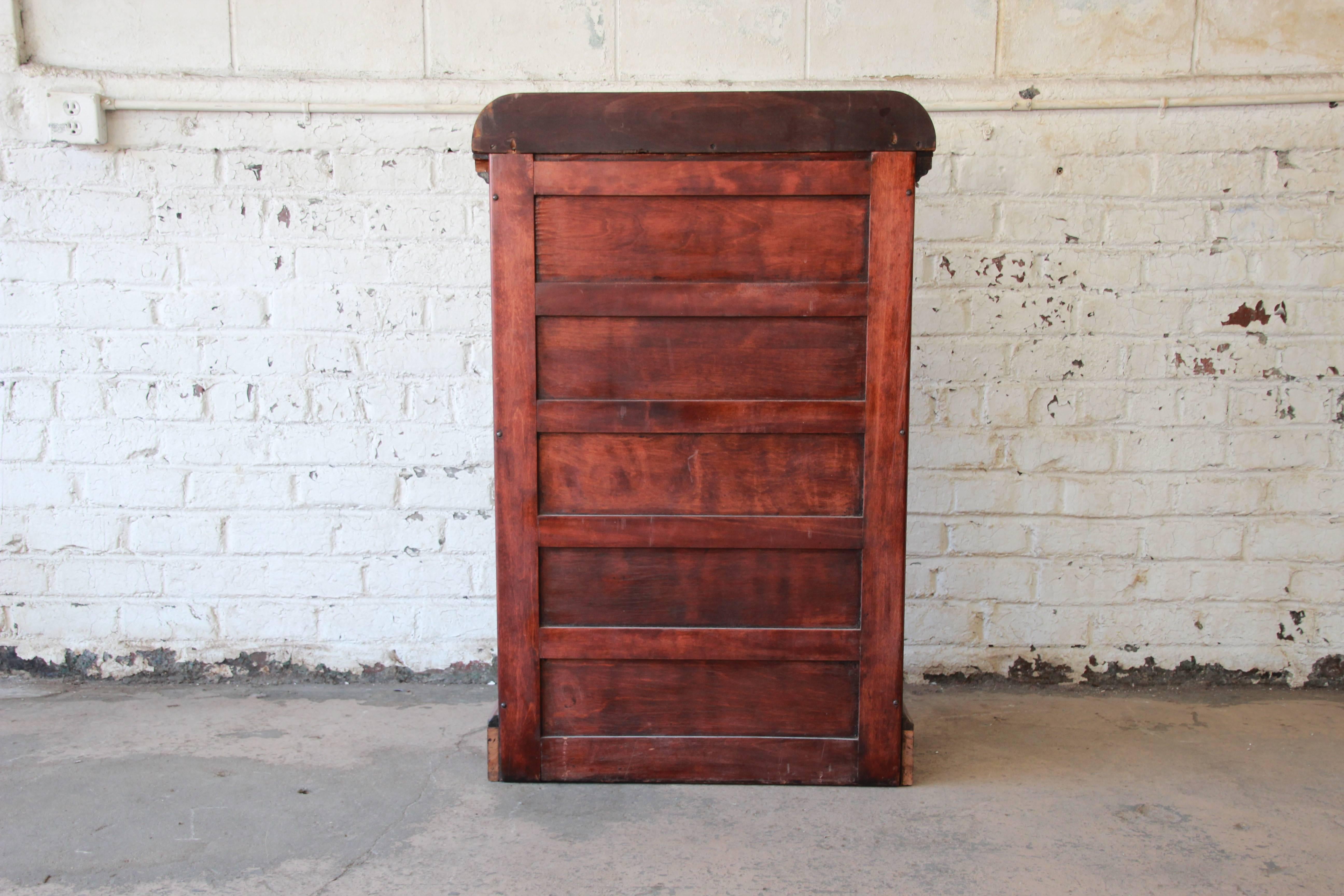 Antique Mahogany Dental Cabinet 4