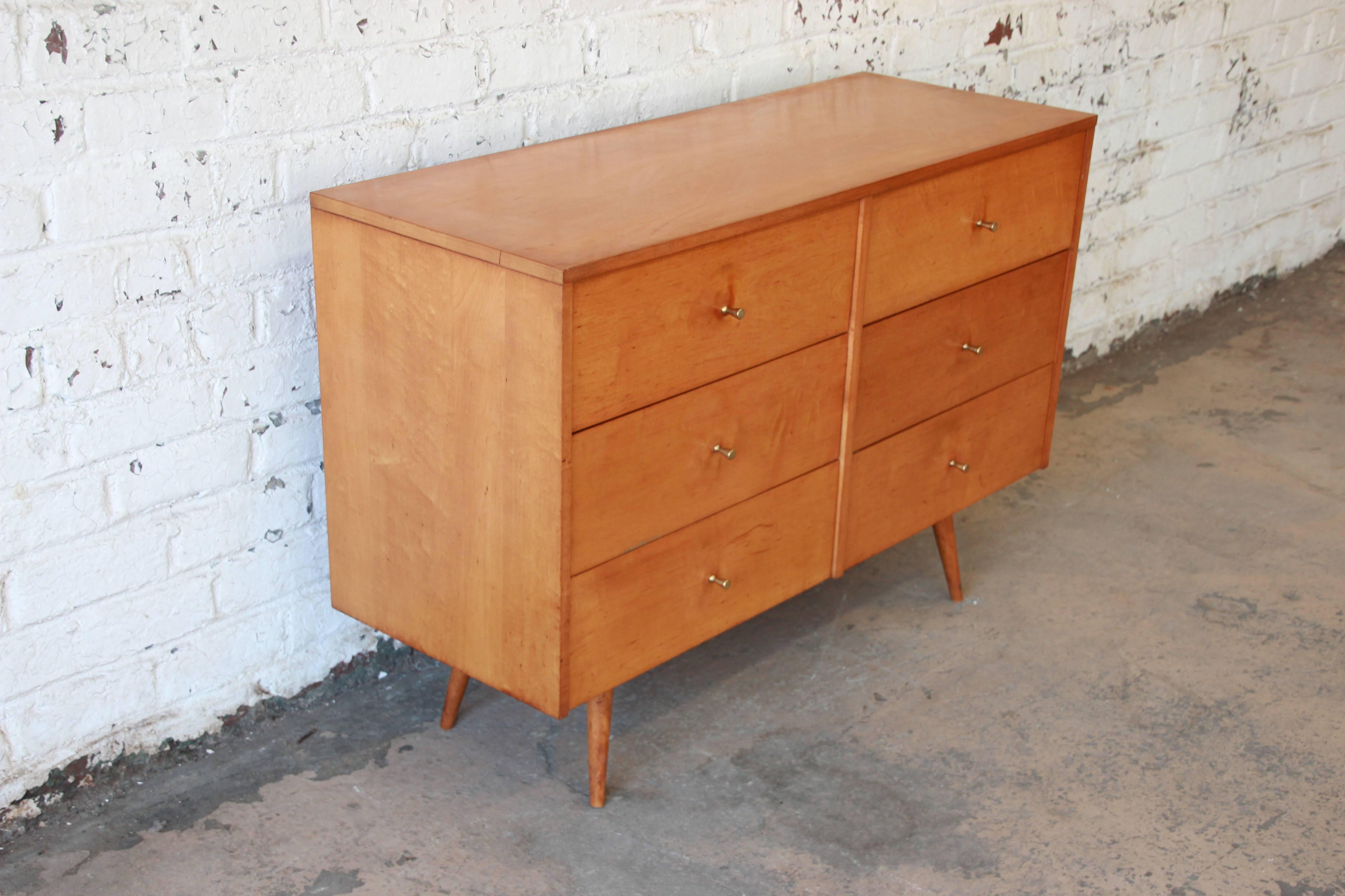 American Paul McCobb Planner Group Six-Drawer Dresser for Winchendon Furniture