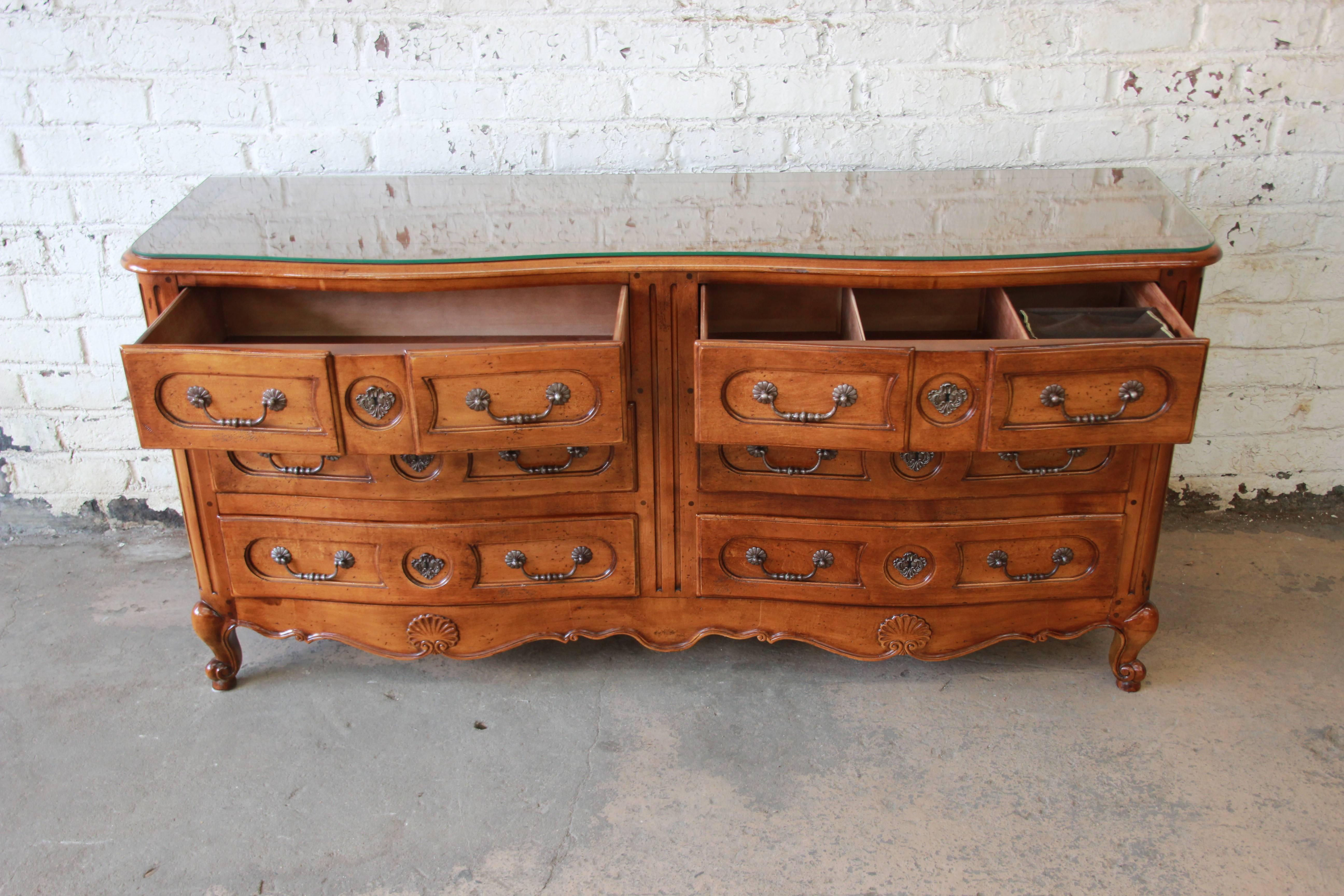 American Pierre Deux French Country Double Dresser by Henredon