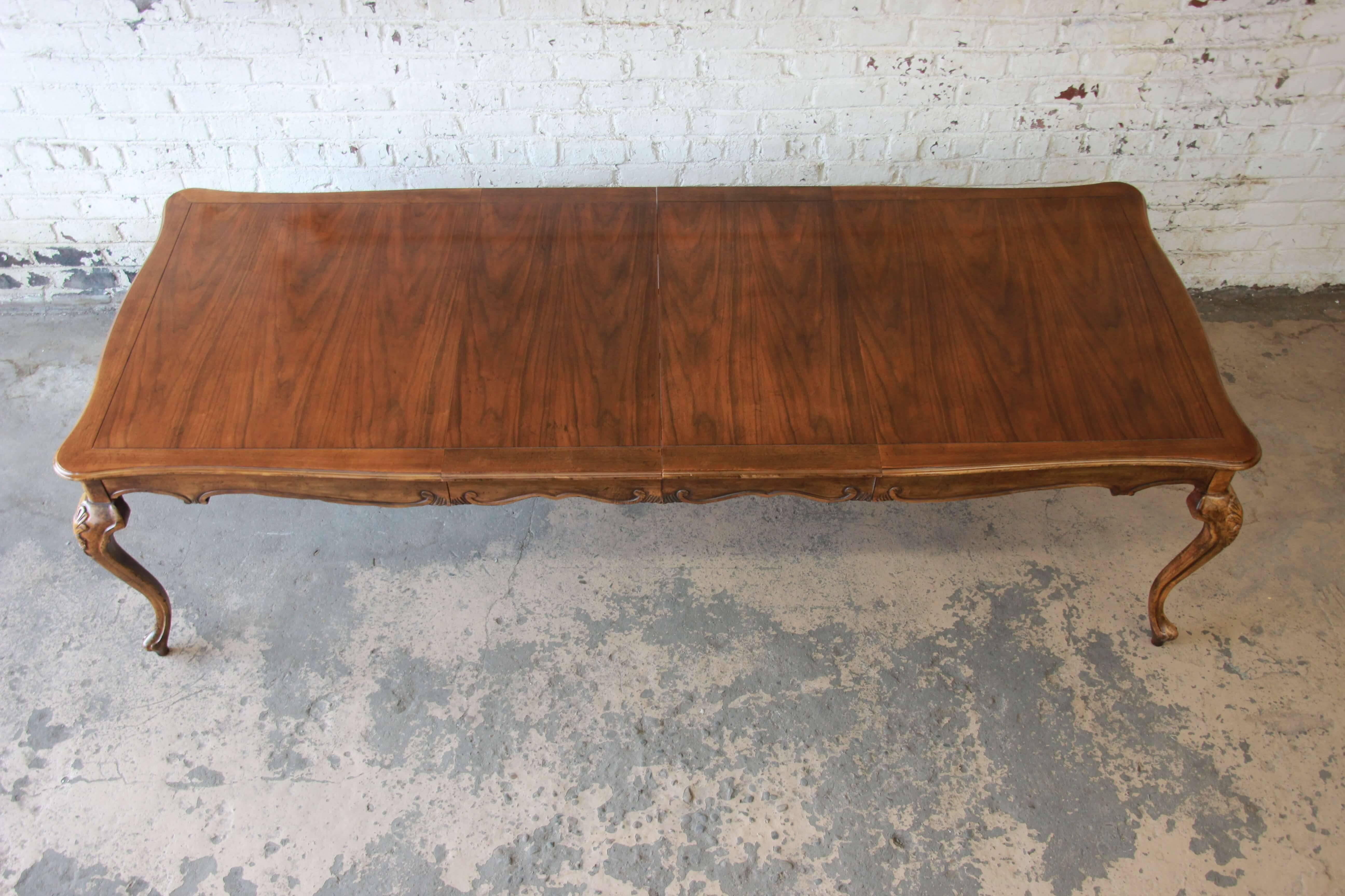 Late 20th Century French Provincial Extension Dining Table by Baker Furniture