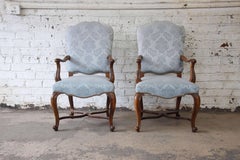 Set of 12 French Provincial Dining Chairs by Baker Furniture