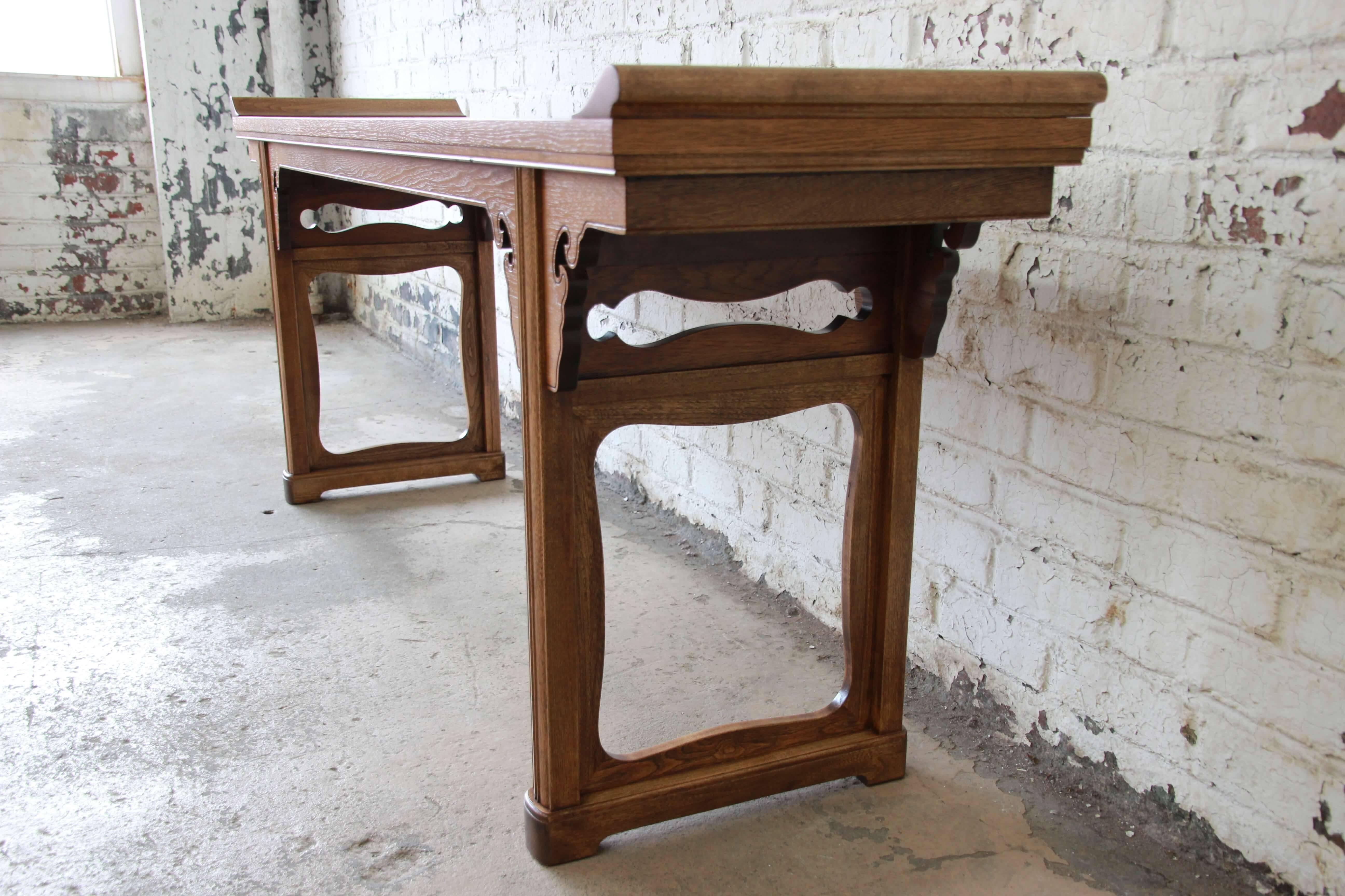 Beautiful Burled Altar Table by Baker 2