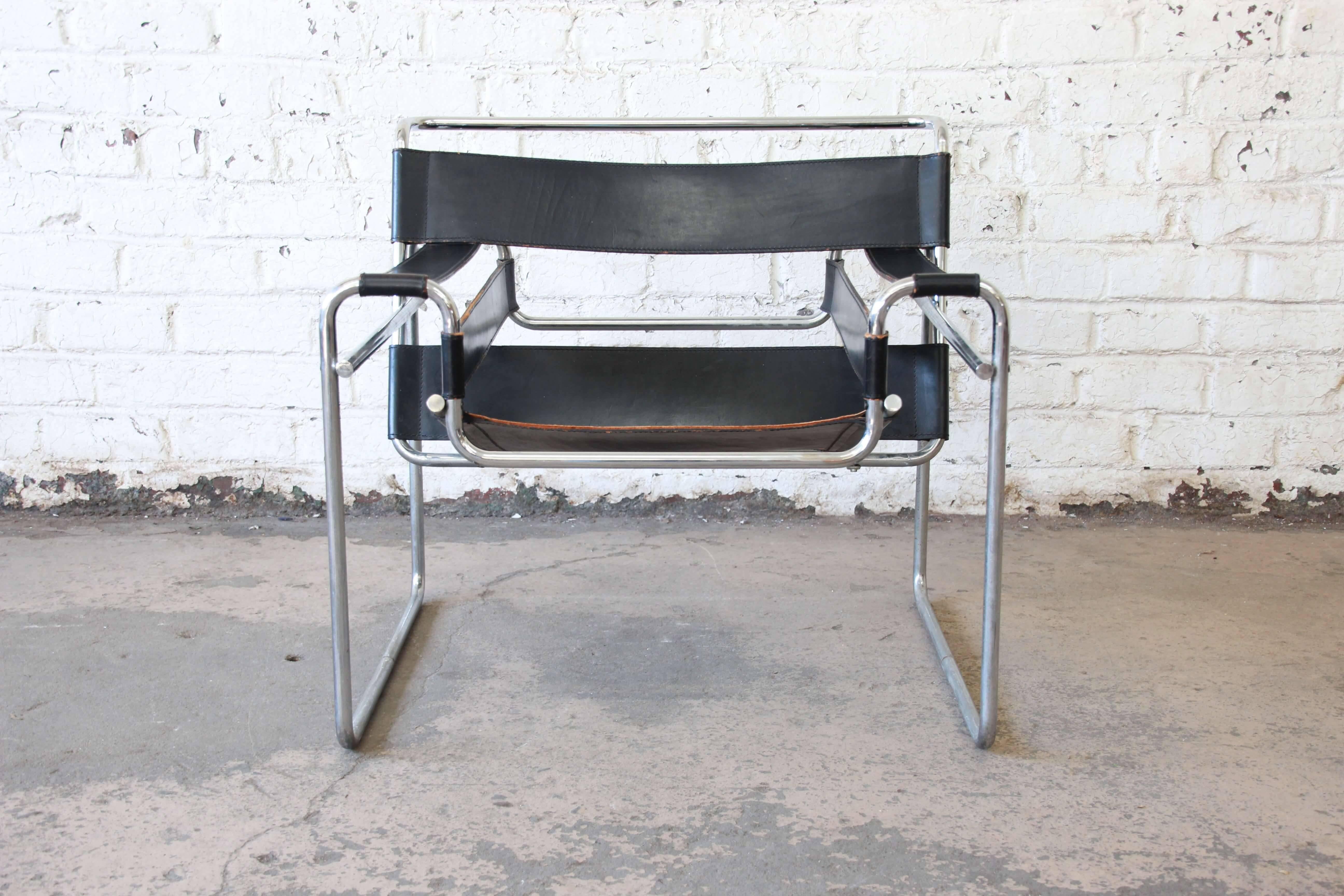 Mid-Century Modern Wassily Chairs by Marcel Breuer for Stendig, Italy