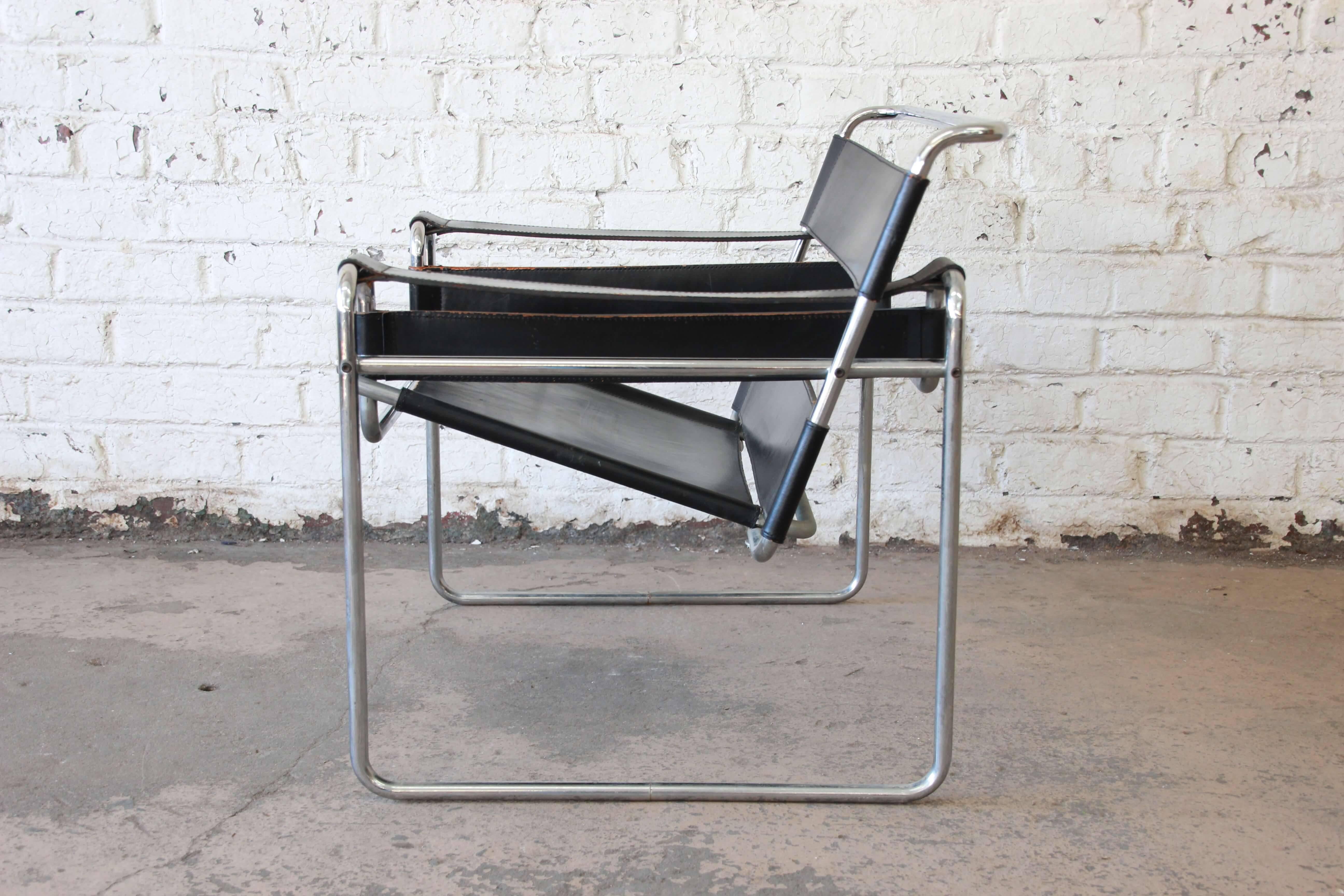 Wassily Chairs by Marcel Breuer for Stendig, Italy In Good Condition In South Bend, IN