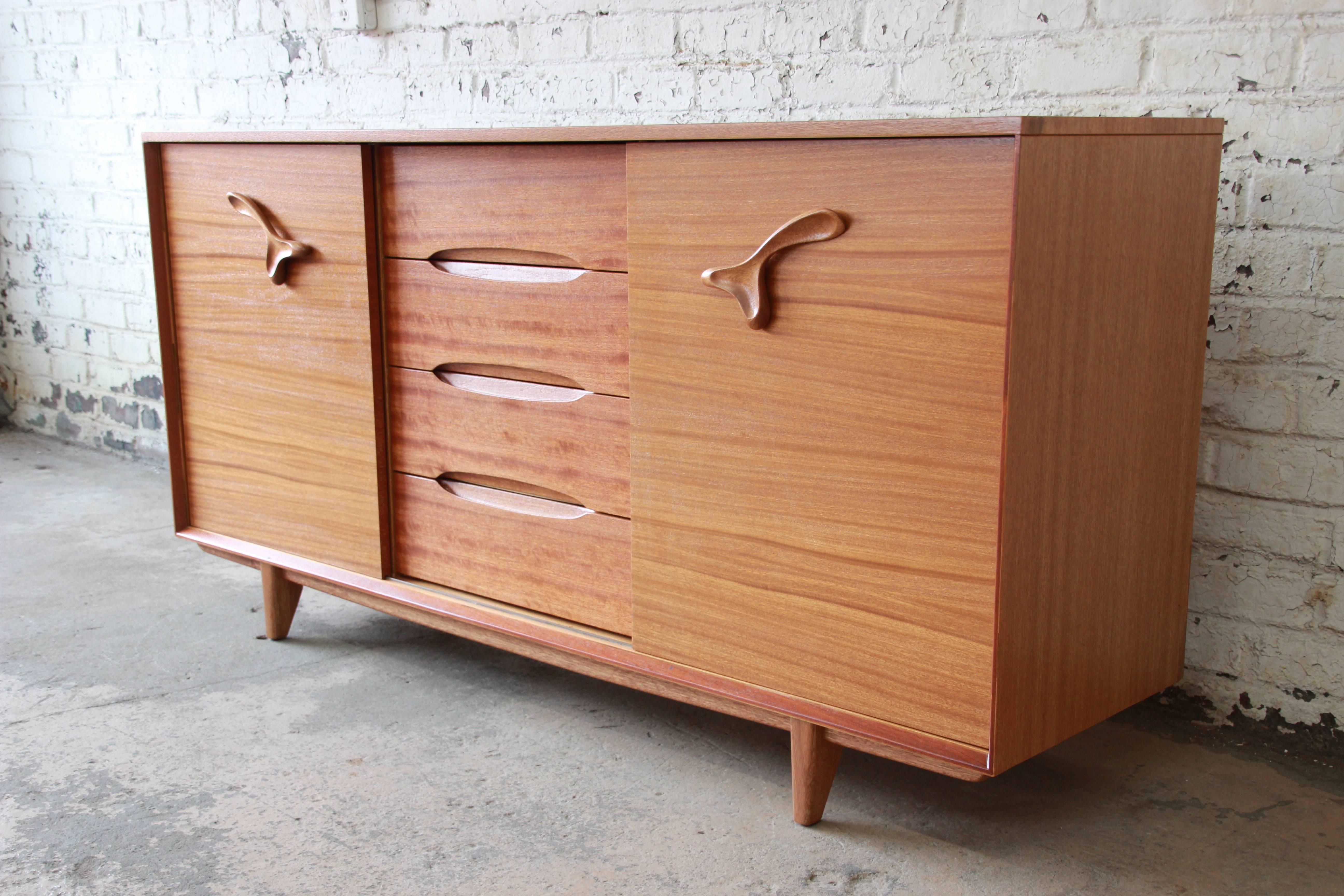Paul Laszlo for Brown Saltman "Treasure Chest" 21Drawer Dresser or Credenza at 1stDibs
