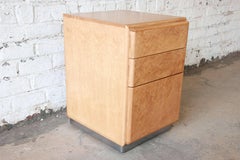 Milo Baughman for Thayer Coggin Burl Wood Nightstand