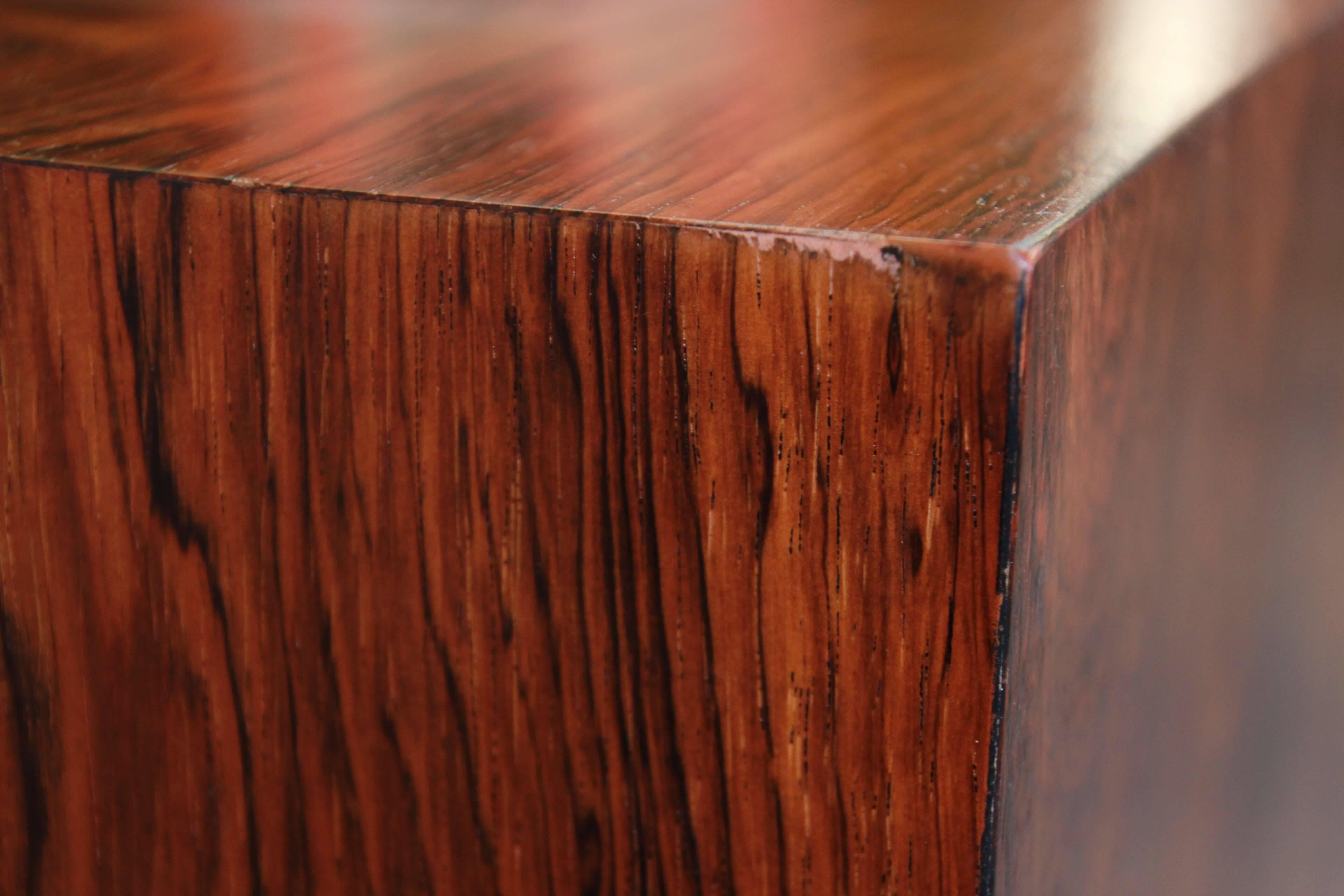 Milo Baughman for Thayer Coggin Rosewood Cube Coffee Table 4