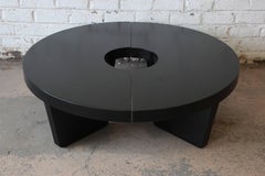 Harvey Probber Mid-Century Modern Ebonized Nuclear Coffee Table