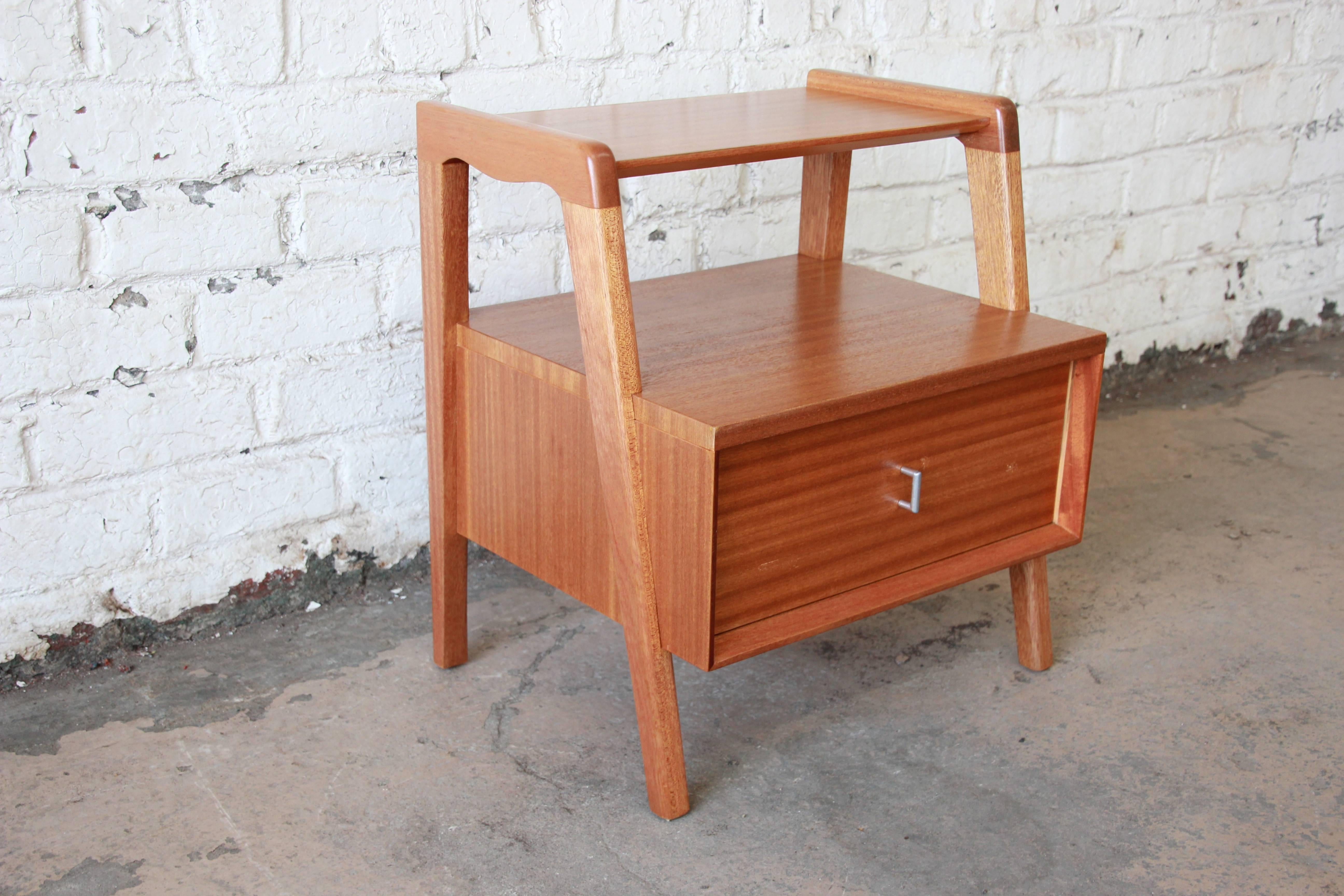 mid century modern nightstand